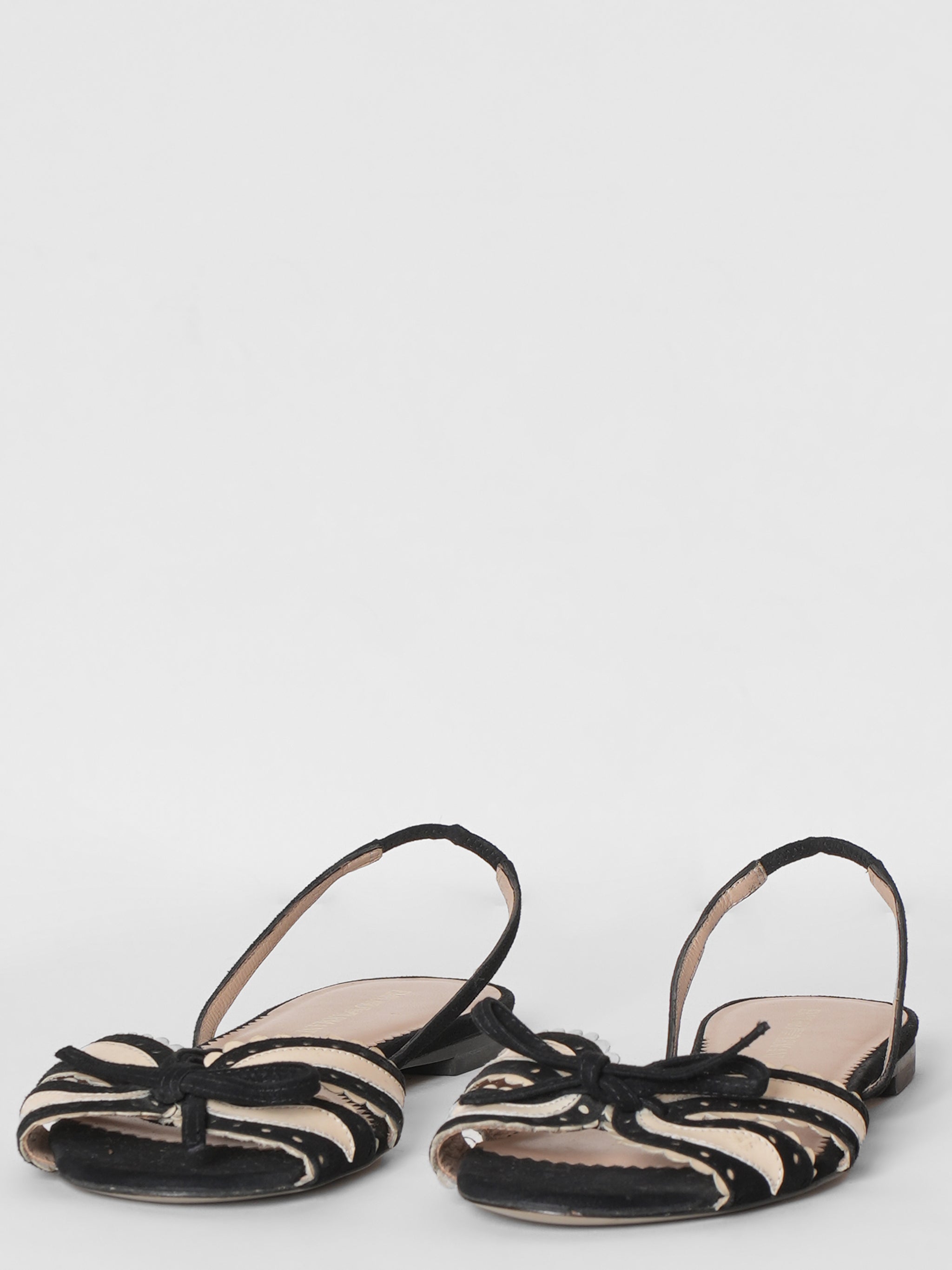 Emporio Armani Velvet Flats