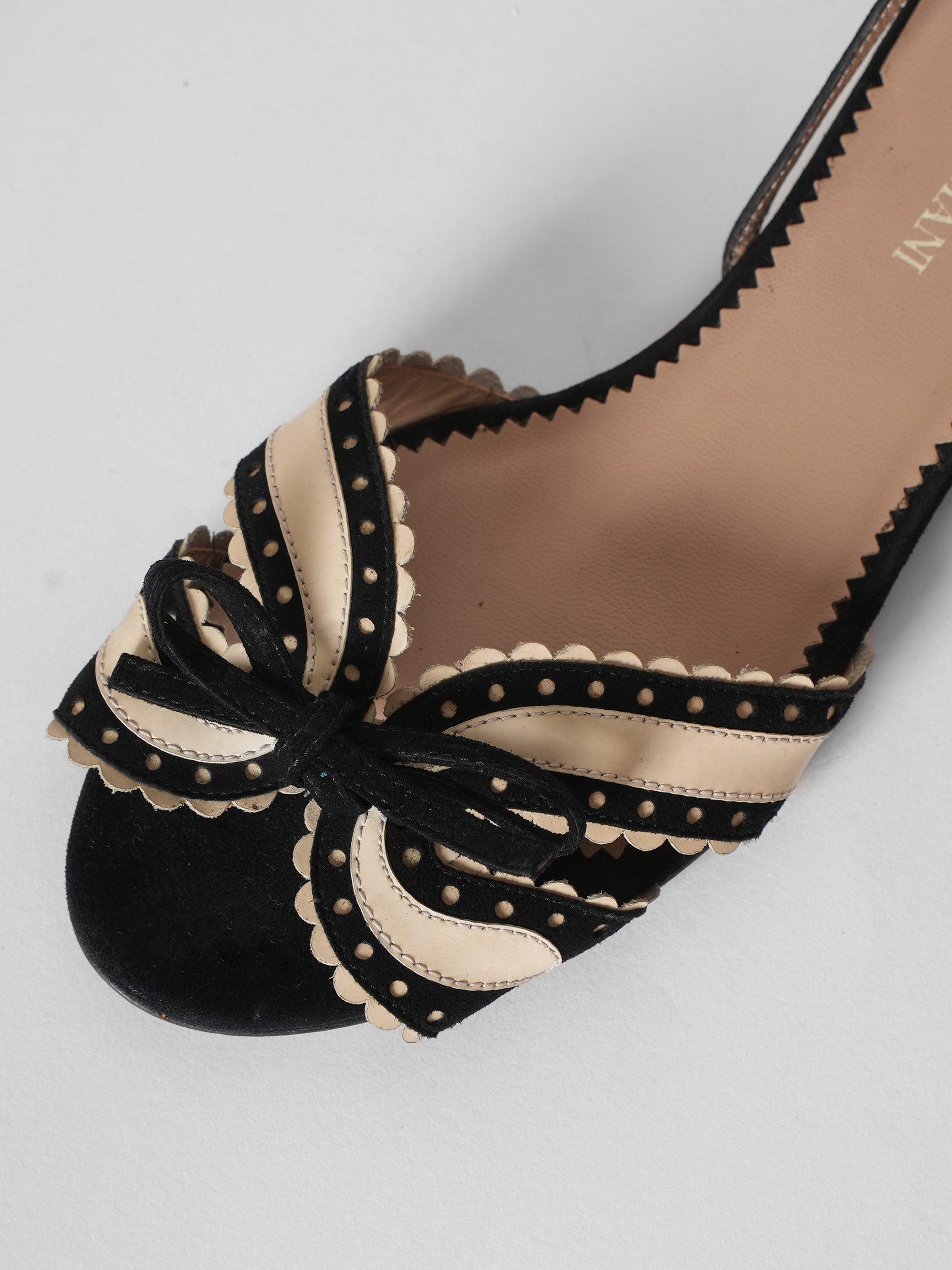 Emporio Armani Velvet Flats