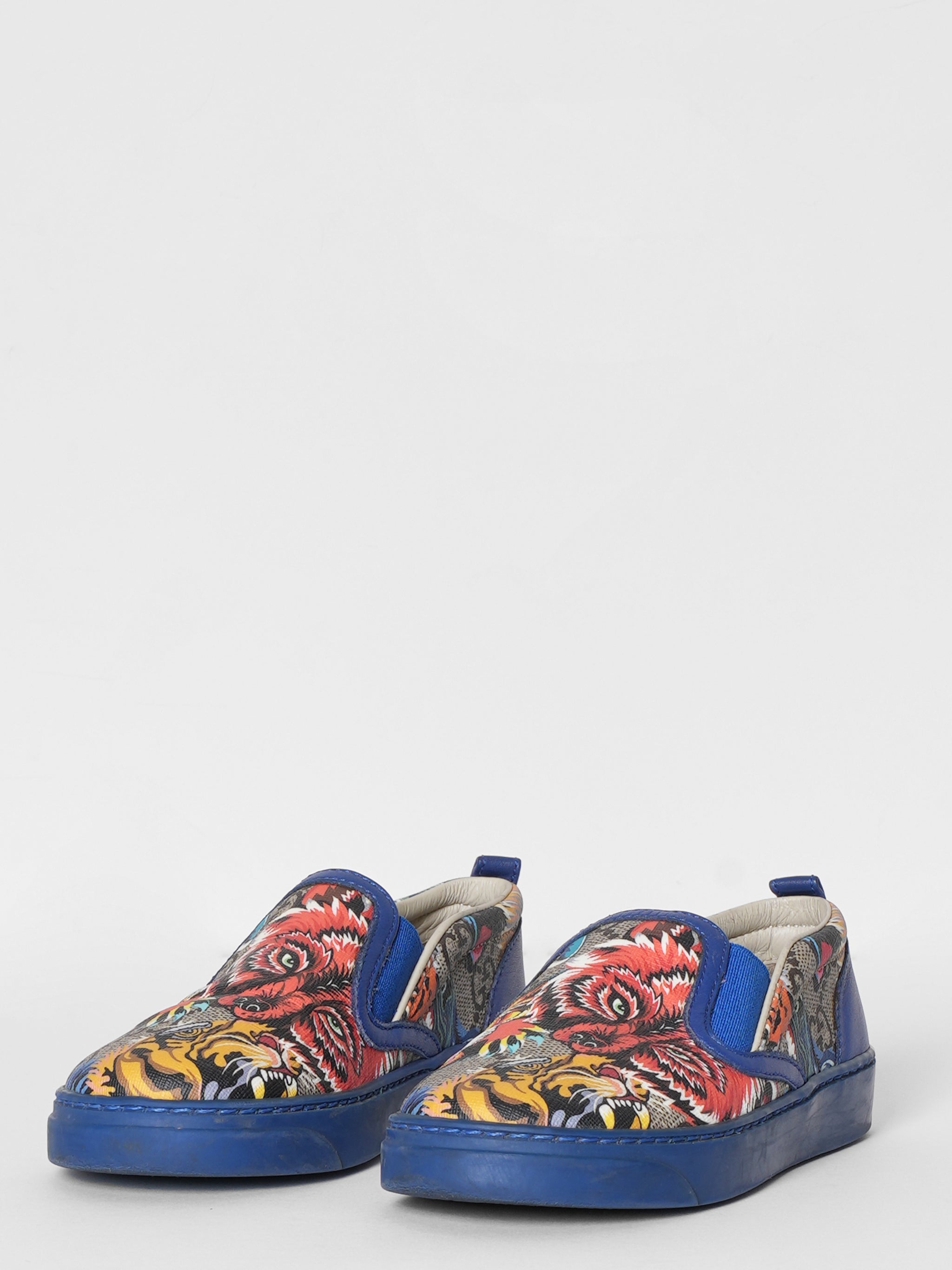 Gucci Leather Multicolor Trainers