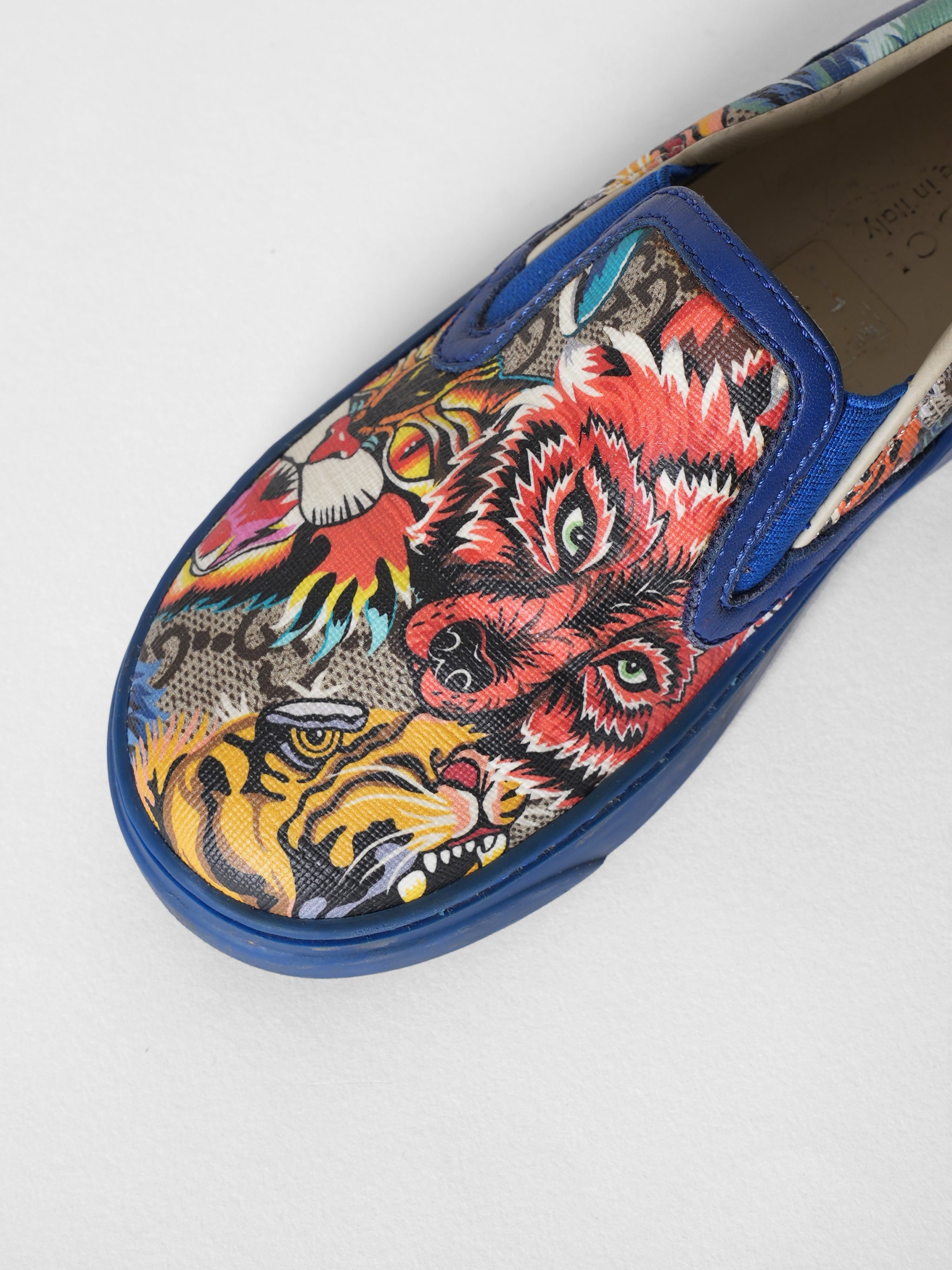 Gucci Leather Multicolor Trainers