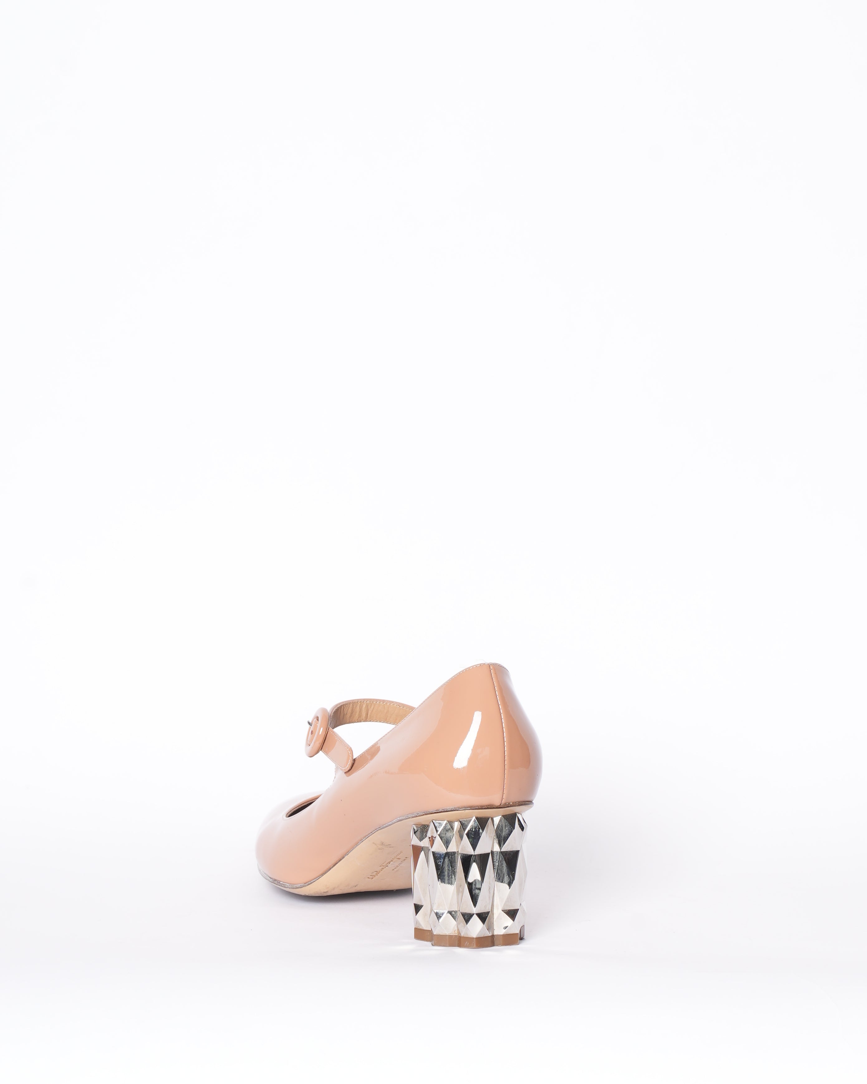 Salvatore Ferragamo Ortensia Refracted Blush Heel