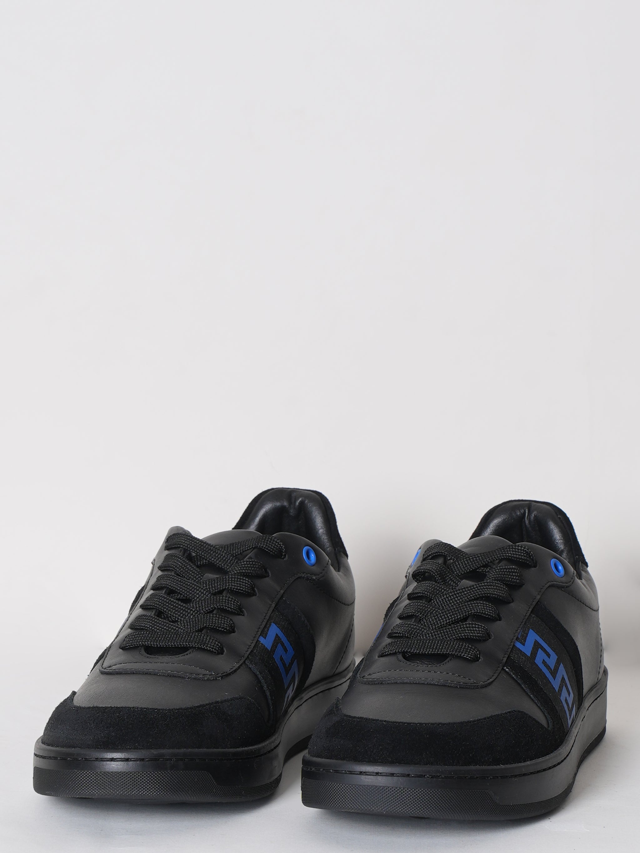 New Mens Versace La Greca Black & Blue
