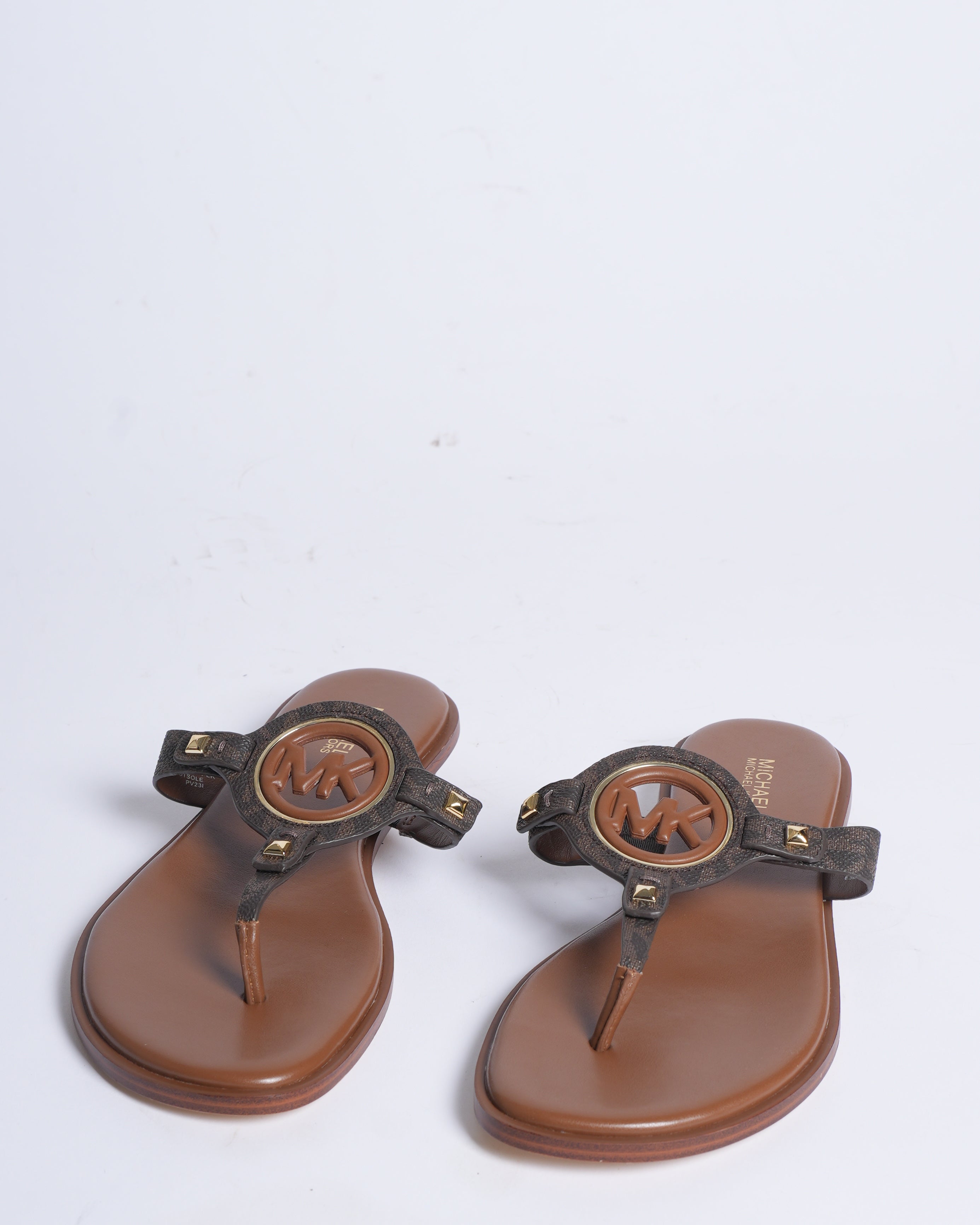 MK Brown Thong Flats