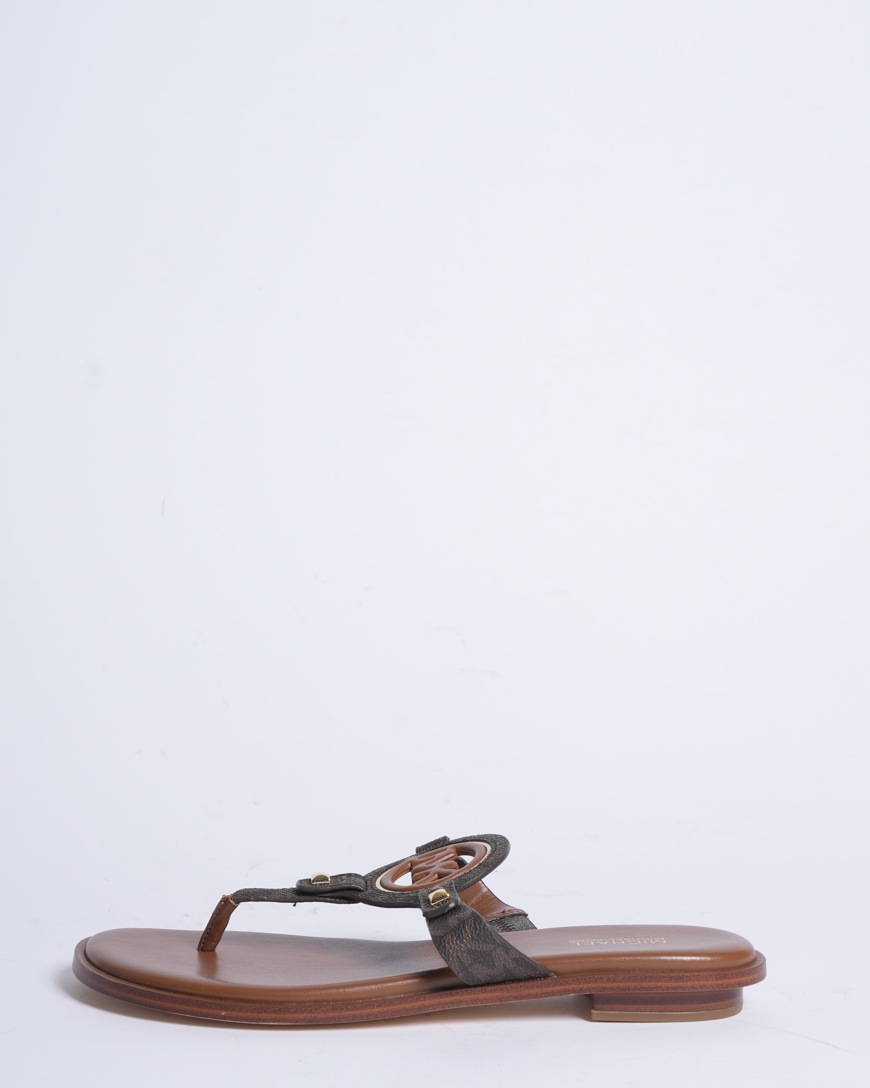 MK Brown Thong Flats