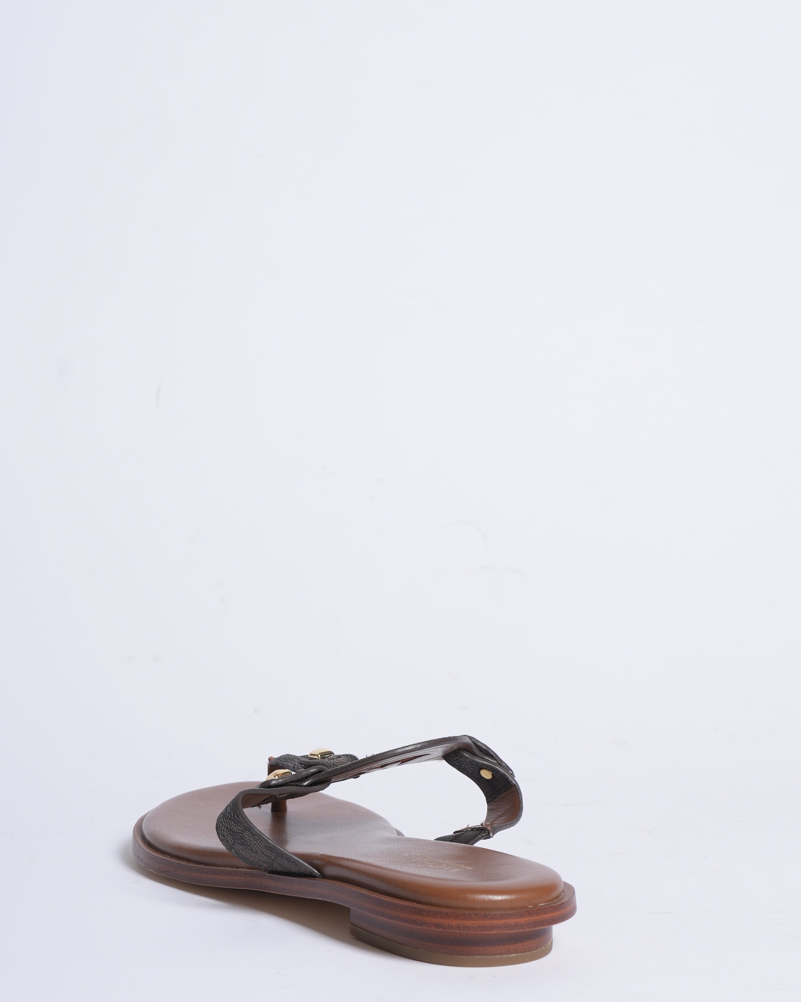 MK Brown Thong Flats