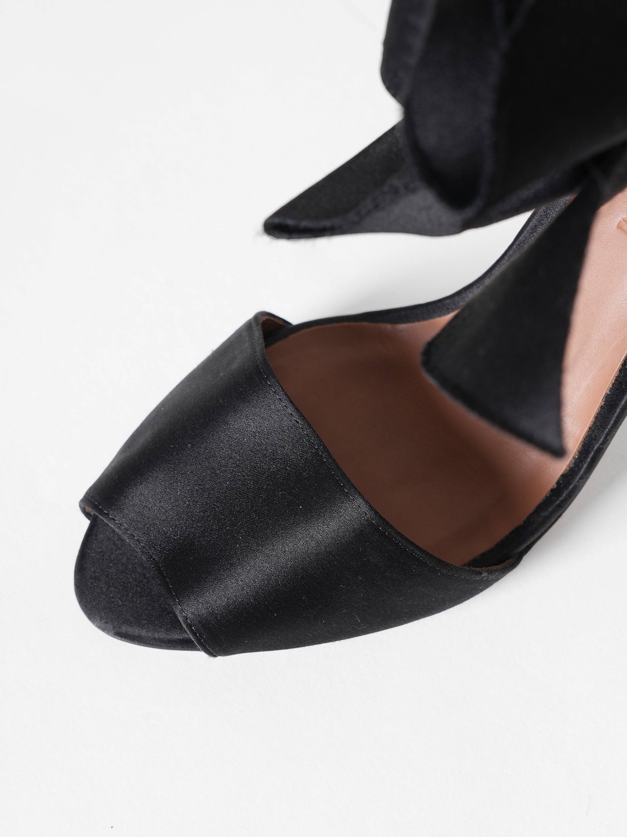 Emporio Armani Satin Bow Block Heels