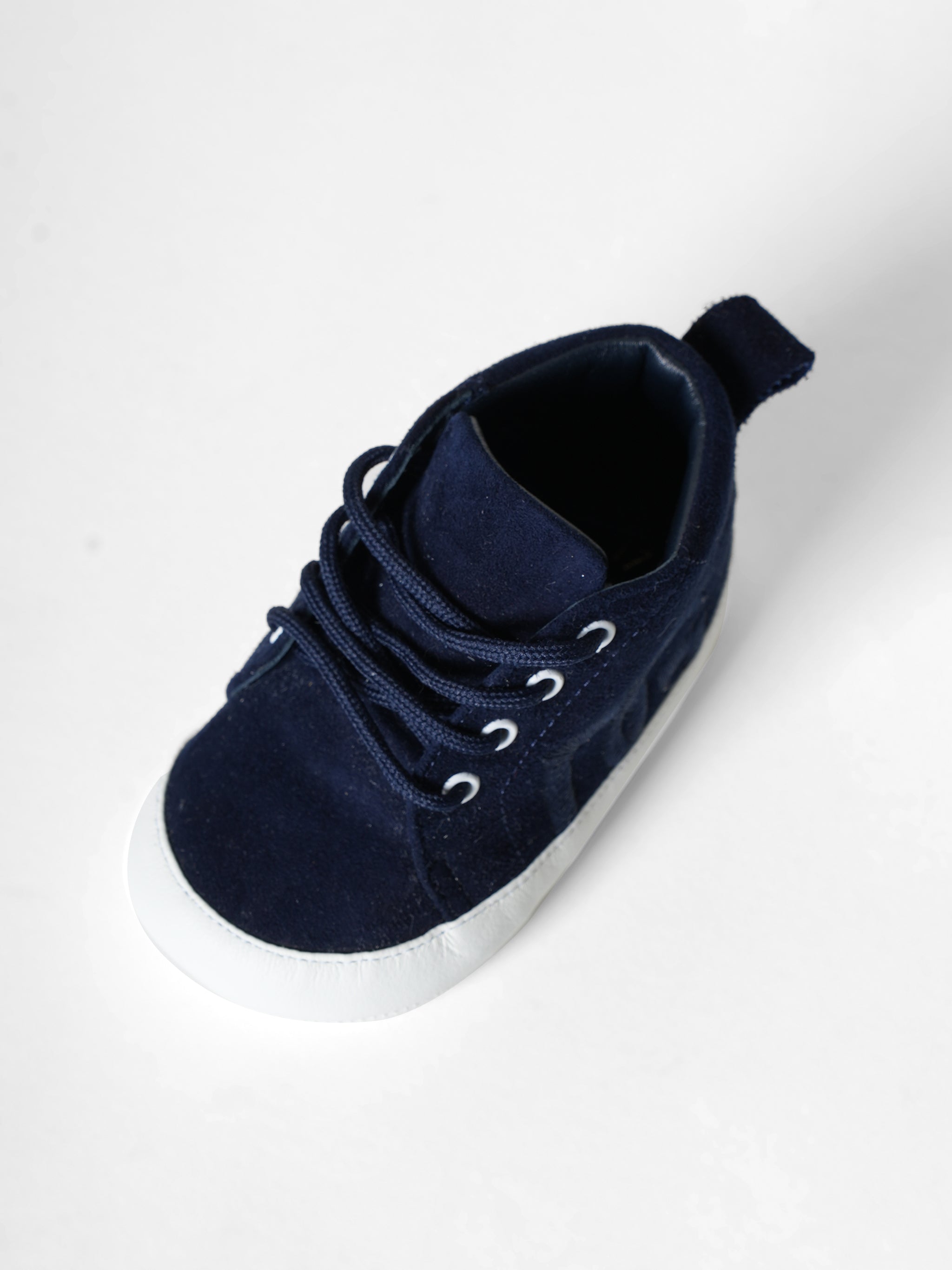 Dolce & Gabbana Navy Blue Tie-Up Prewalkers