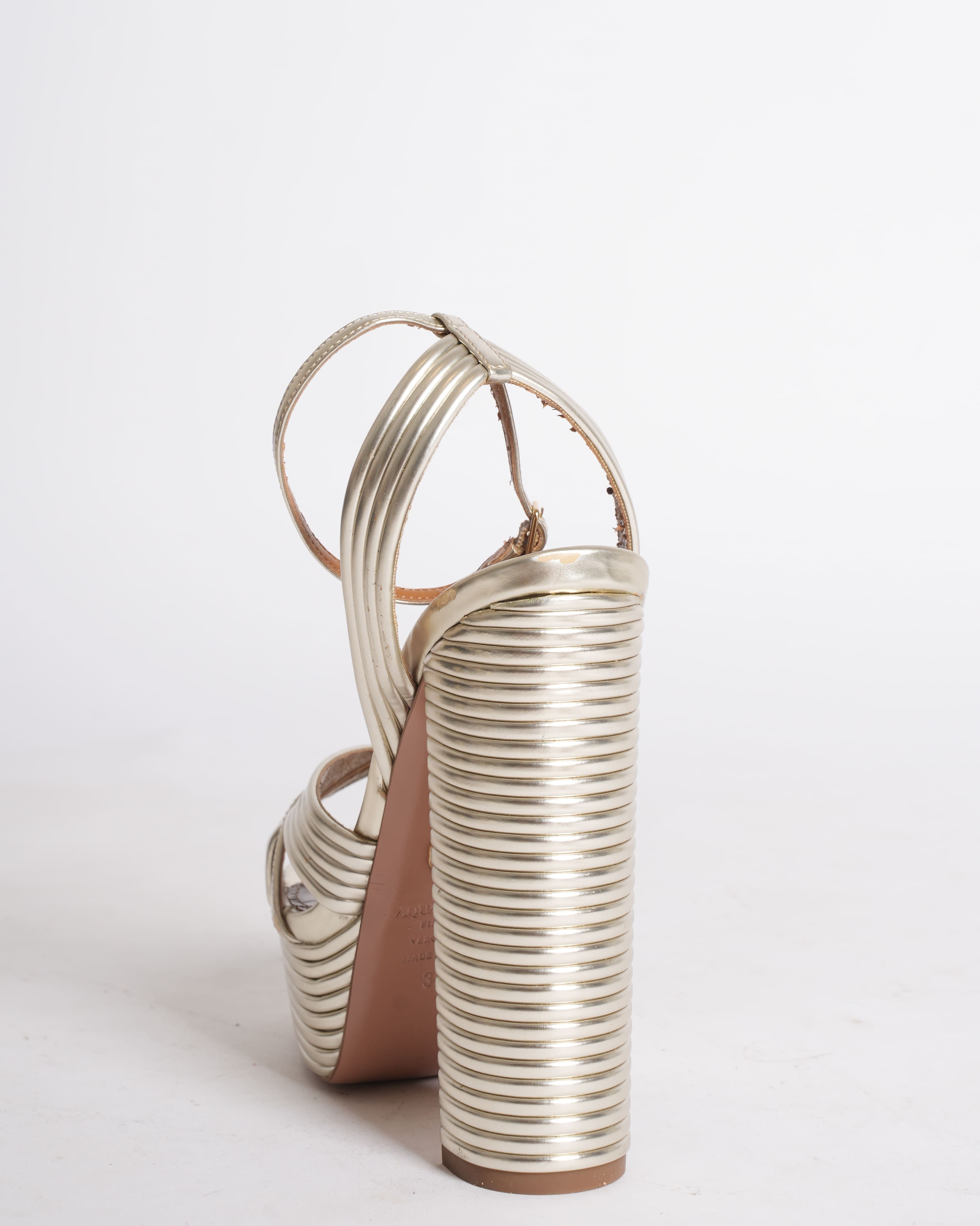 New Aquazzura Sundance 140mm Platform sandalas