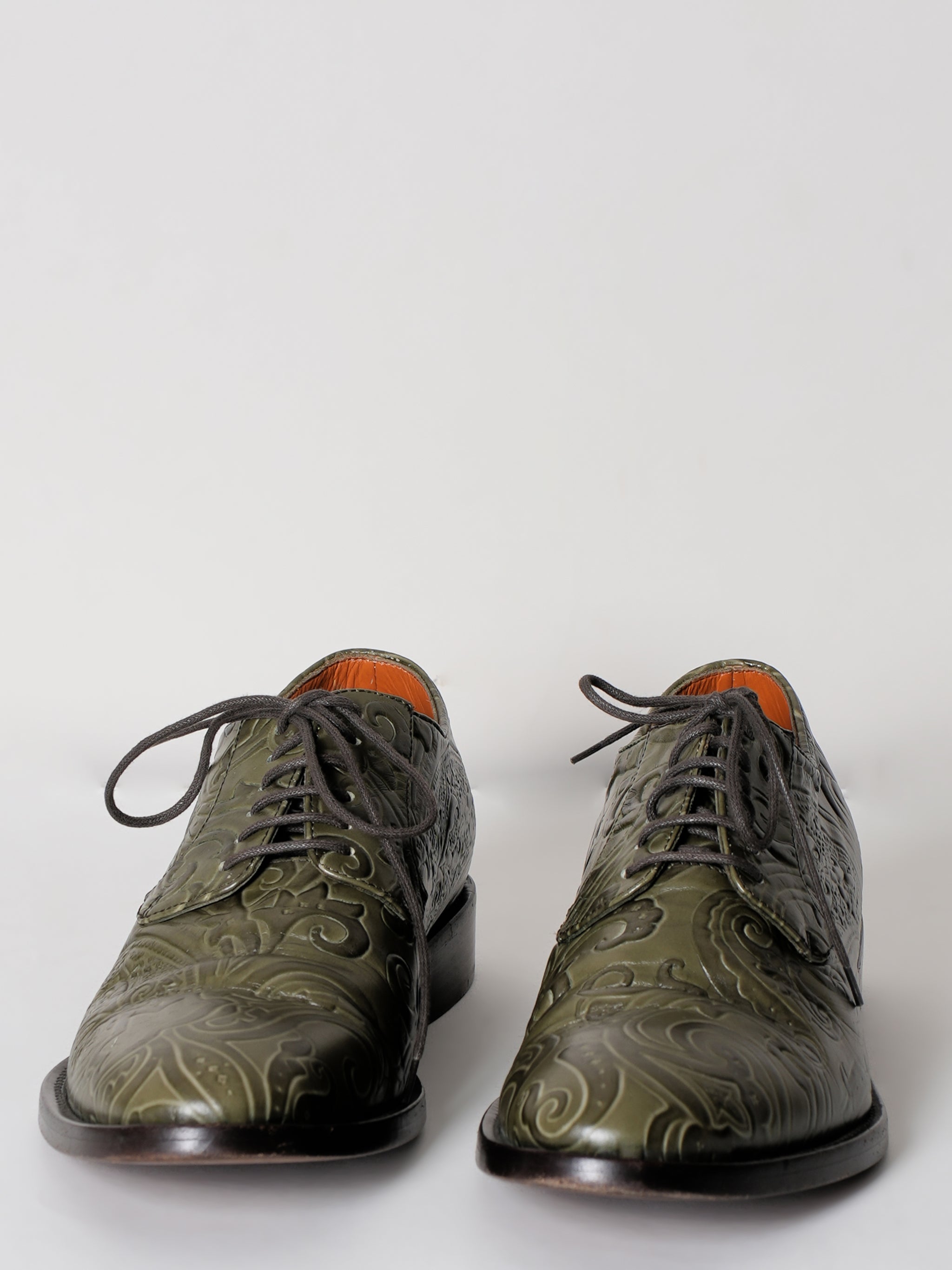 Etro Vintage Oxfords In Green