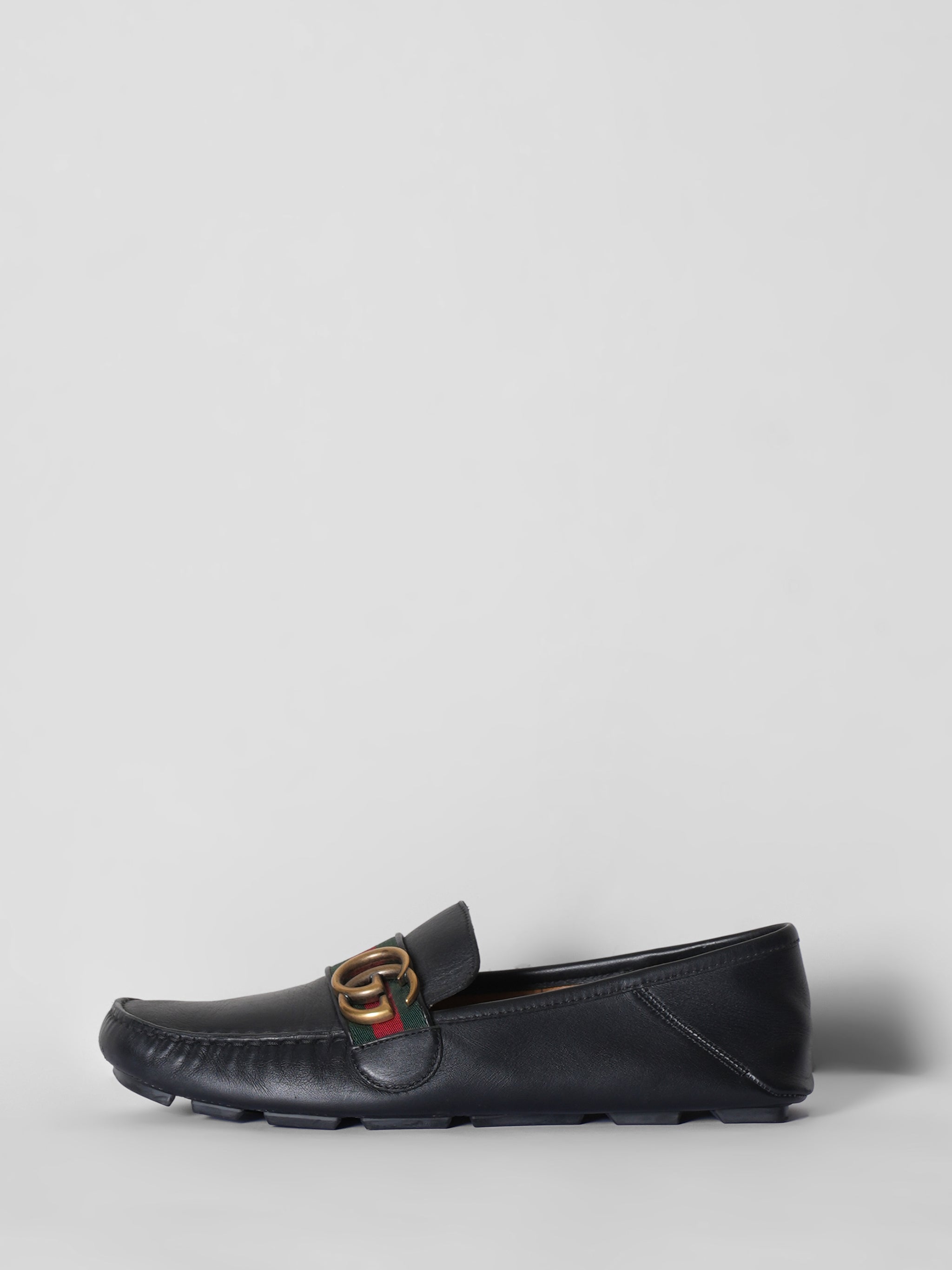 Gucci Leather Driver Loafers