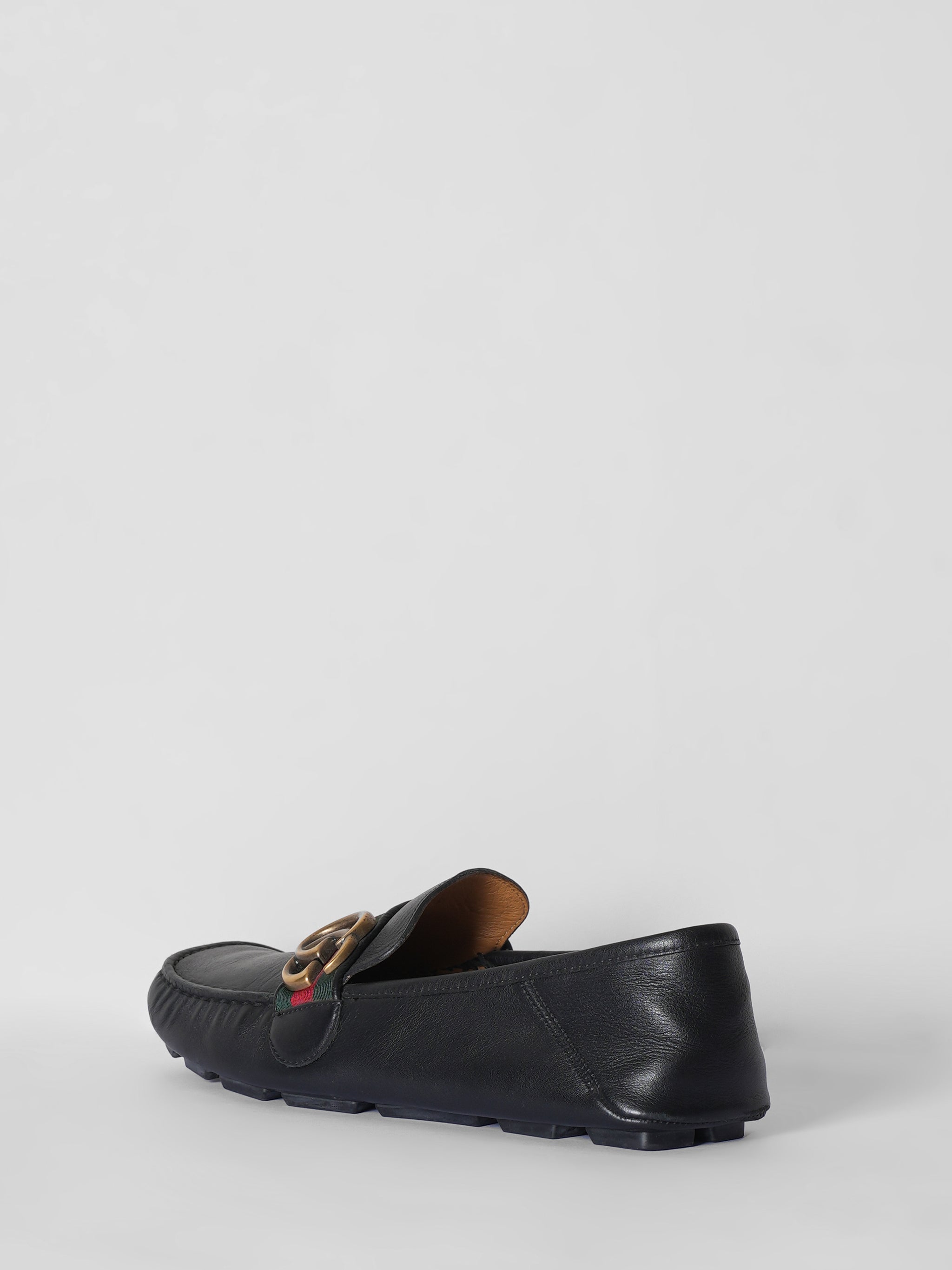 Gucci Leather Driver Loafers
