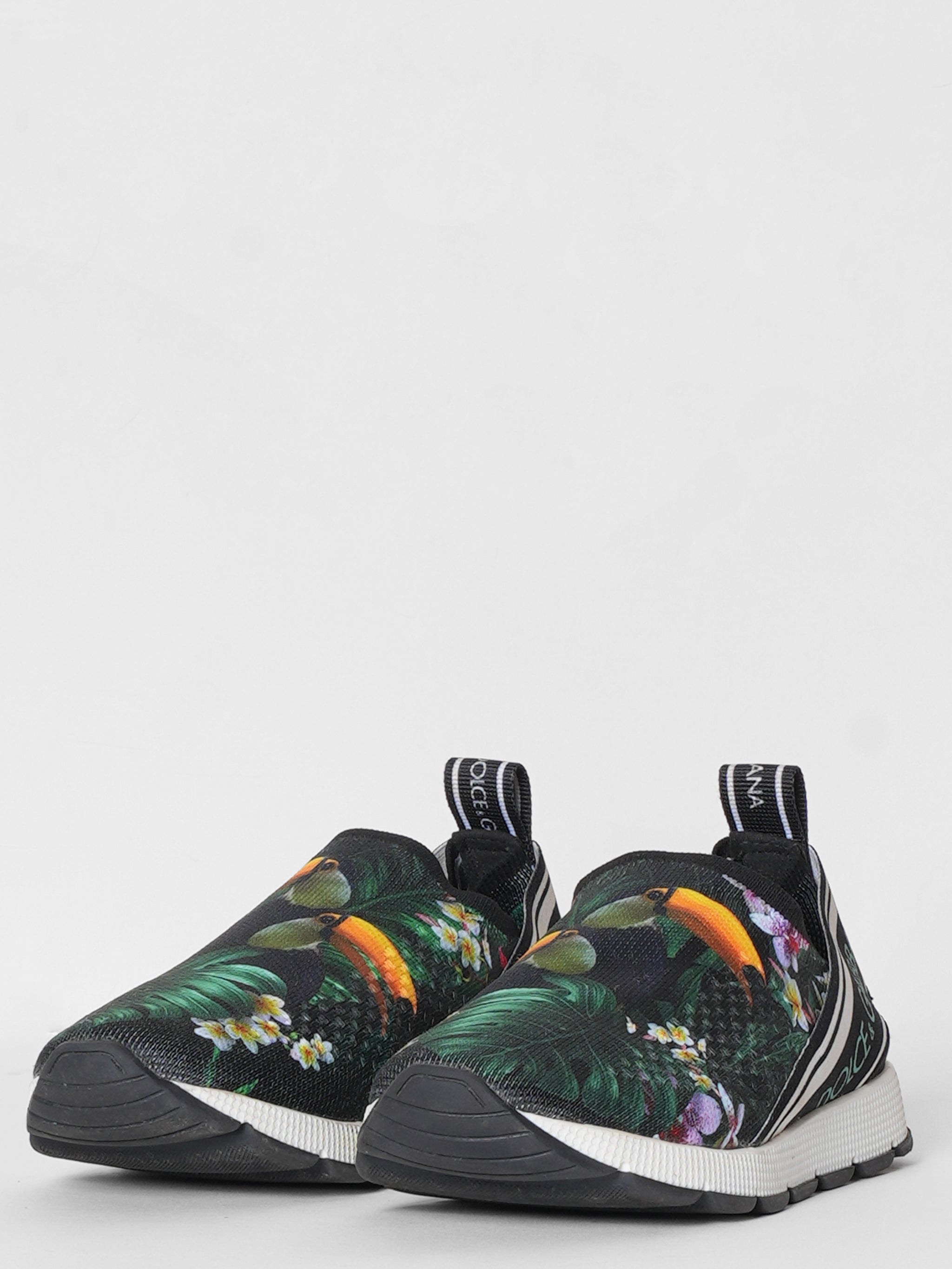 Dolce & Gabbana Jungle Print Slip Shoes