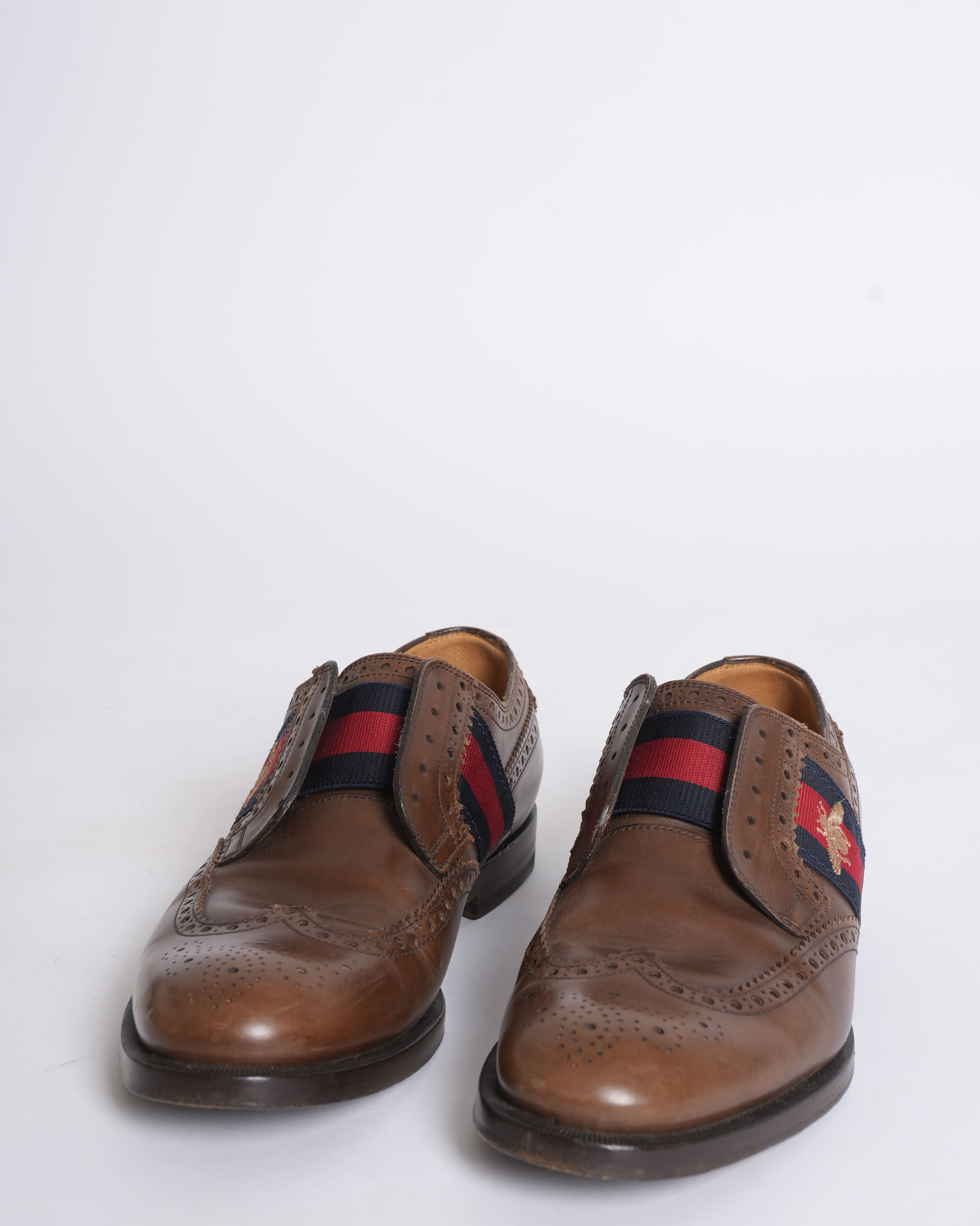 Gucci Men's Lace-Up Shoes in Brown