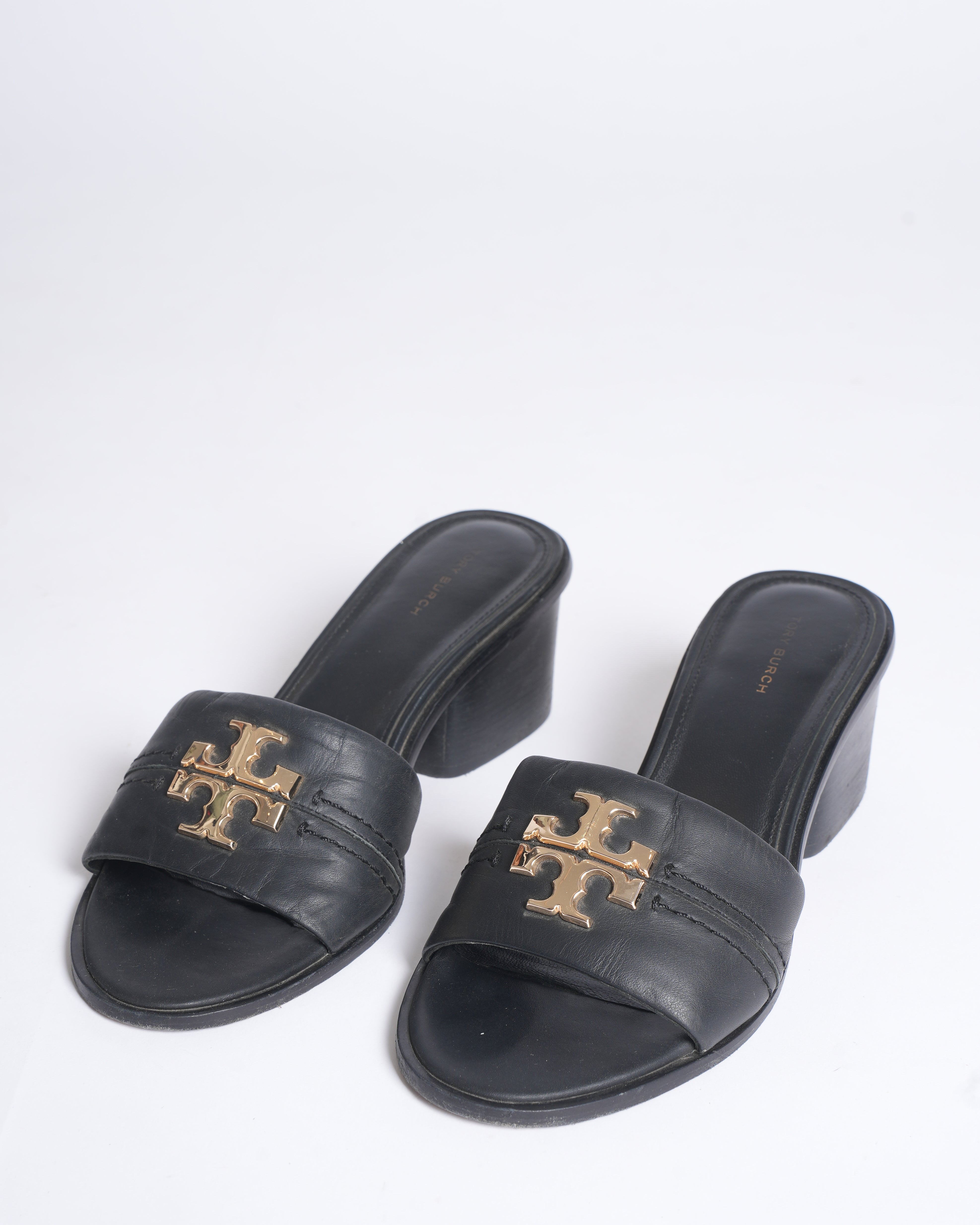 Tory Burch Black Miller Heeled Sandals