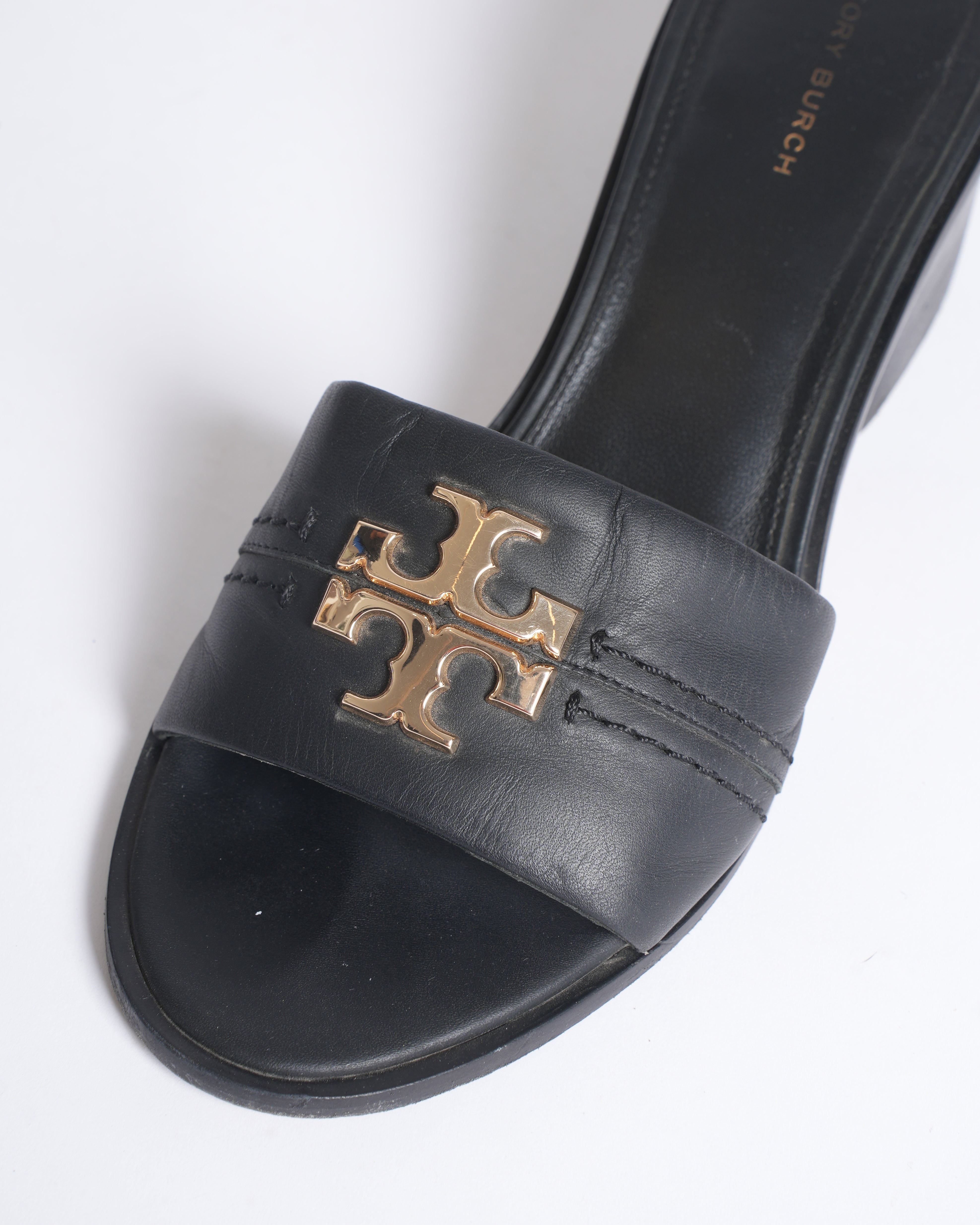 Tory Burch Black Miller Heeled Sandals