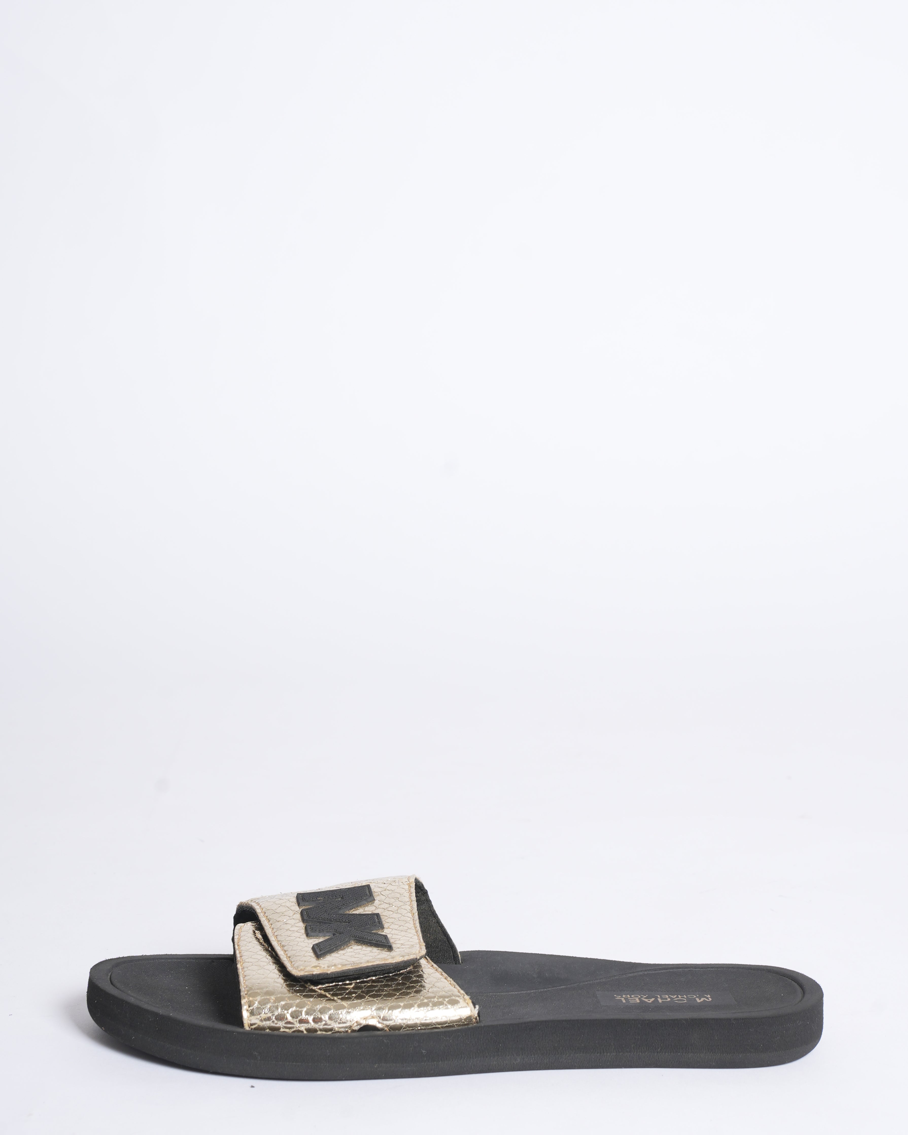 Michael Kors Rose Gold Palmer Slides