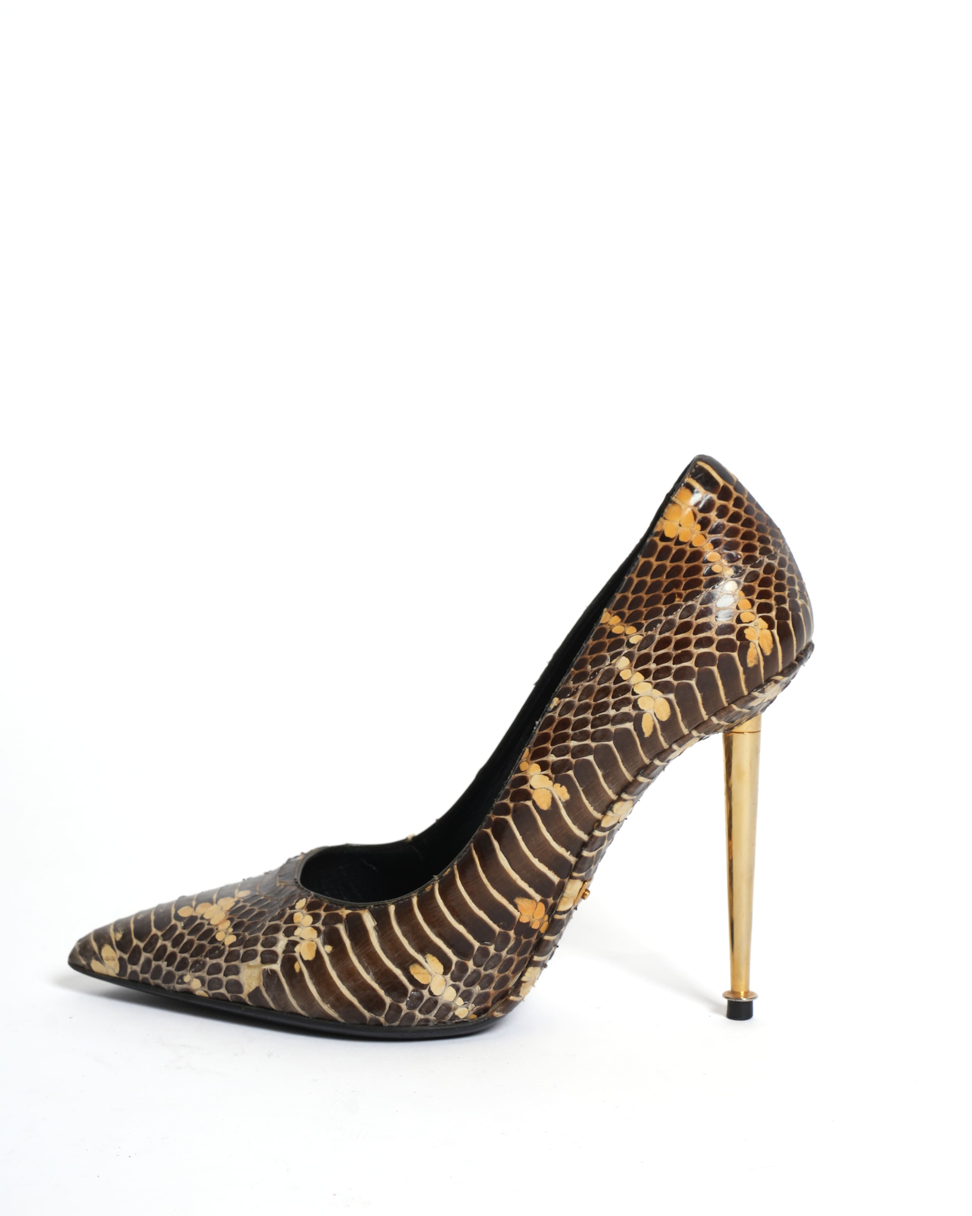 Tom Ford Pointy Toe Python D'Orsay Pumps