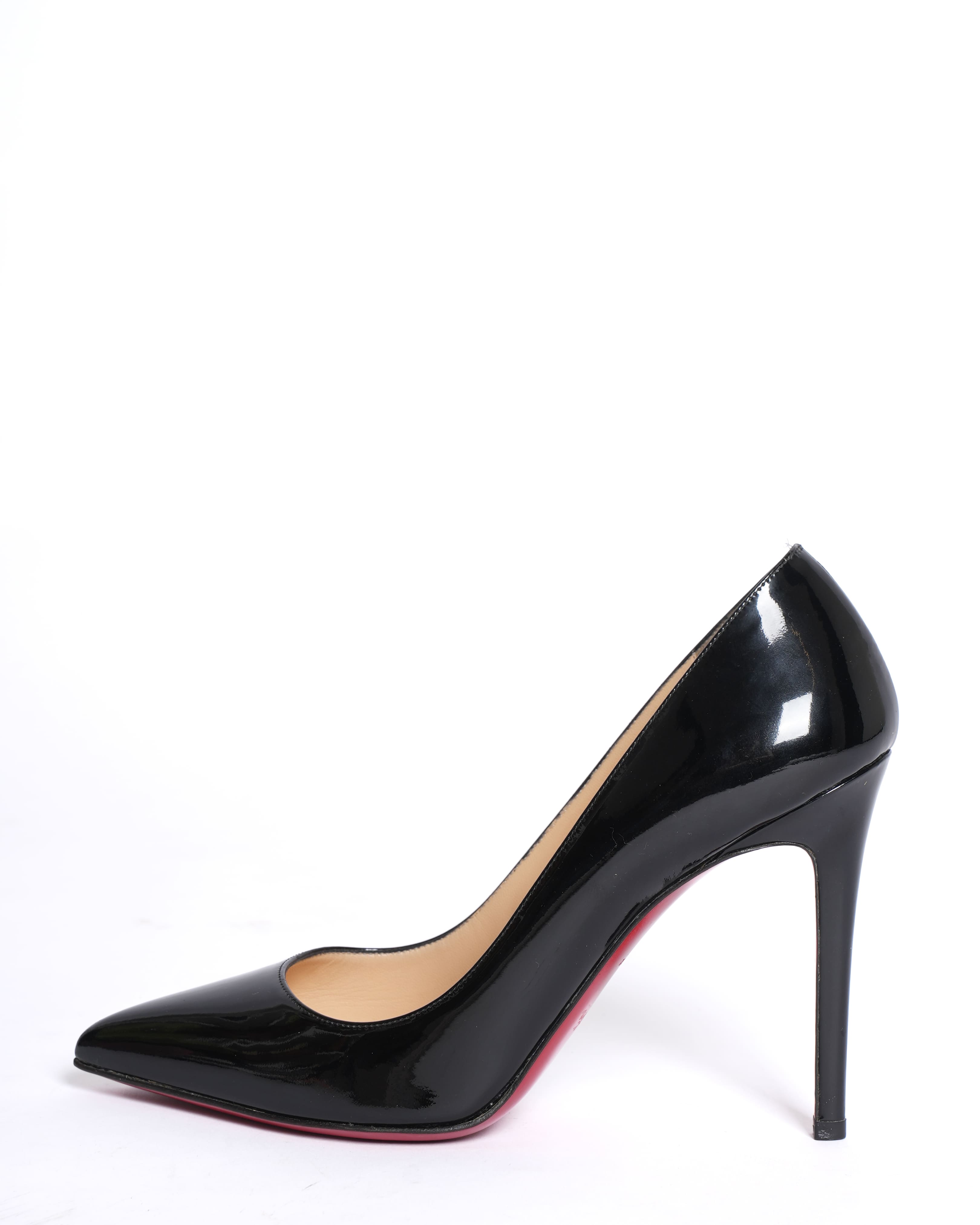 Christian Louboutin Patent Leather Pointy Toe Pumps