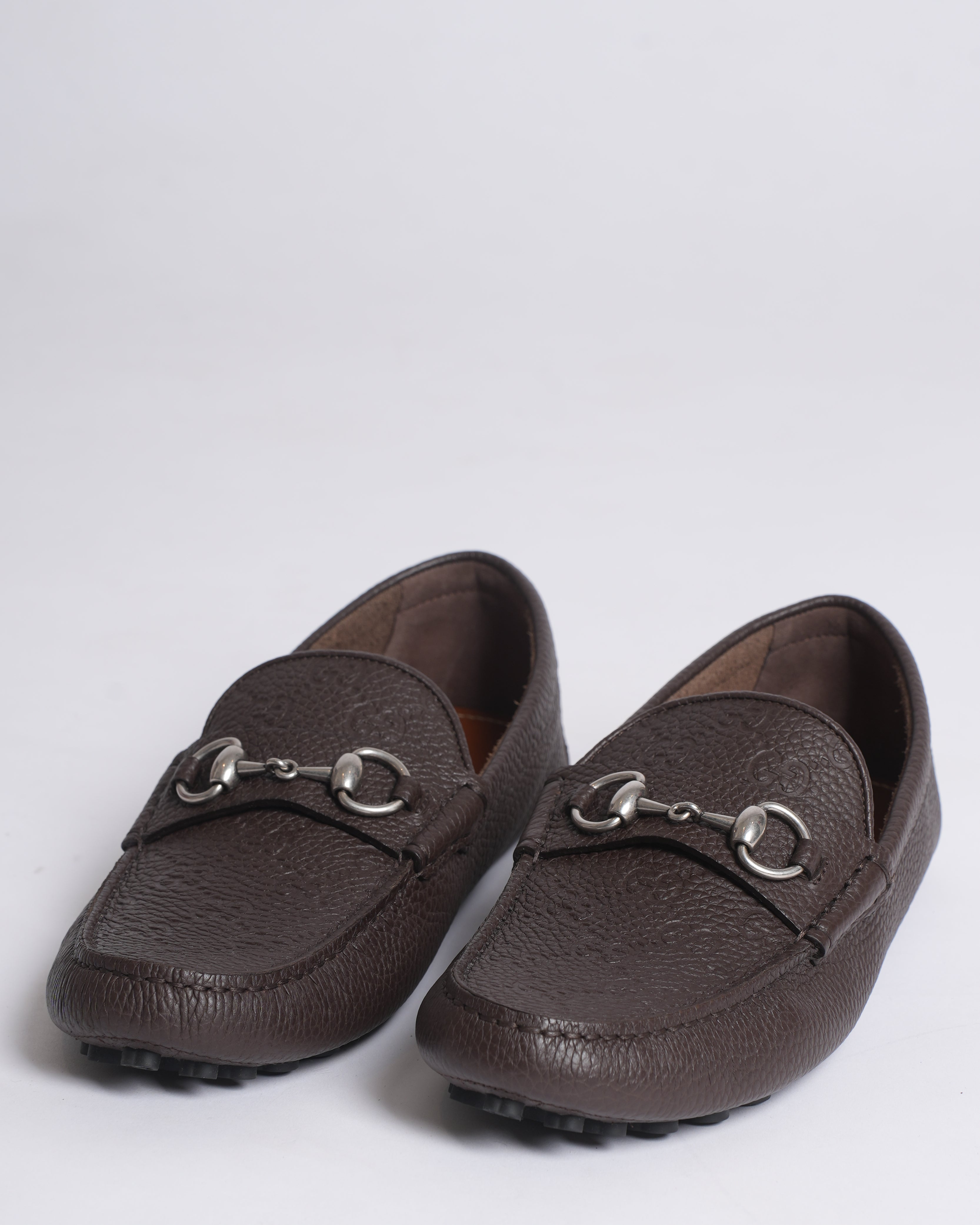 New Gucci men's loafer with Horsebit in dark brown