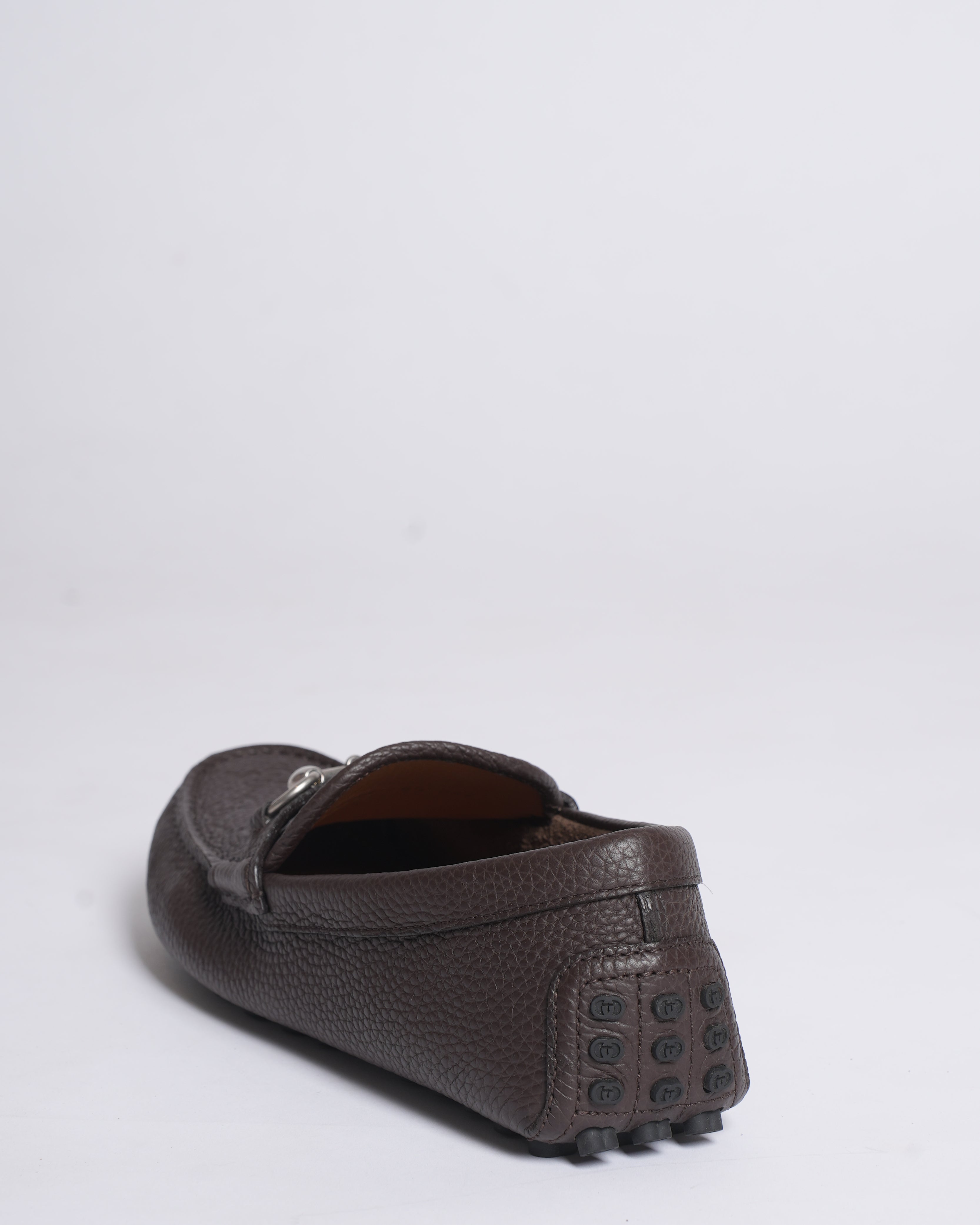 New Gucci men's loafer with Horsebit in dark brown