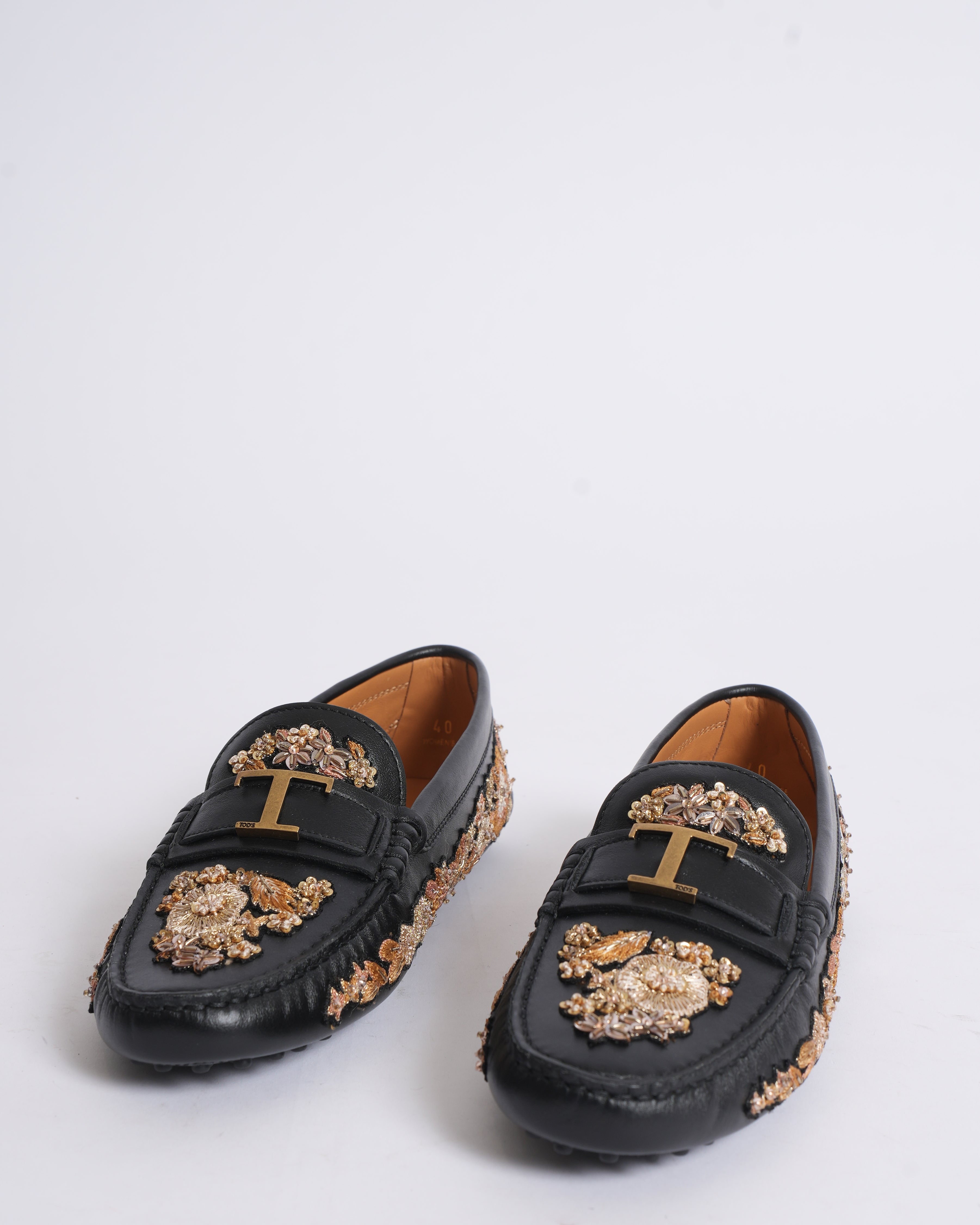 New Rahul mishra x tods T Timeless Gommino Driving Shoes in Leather