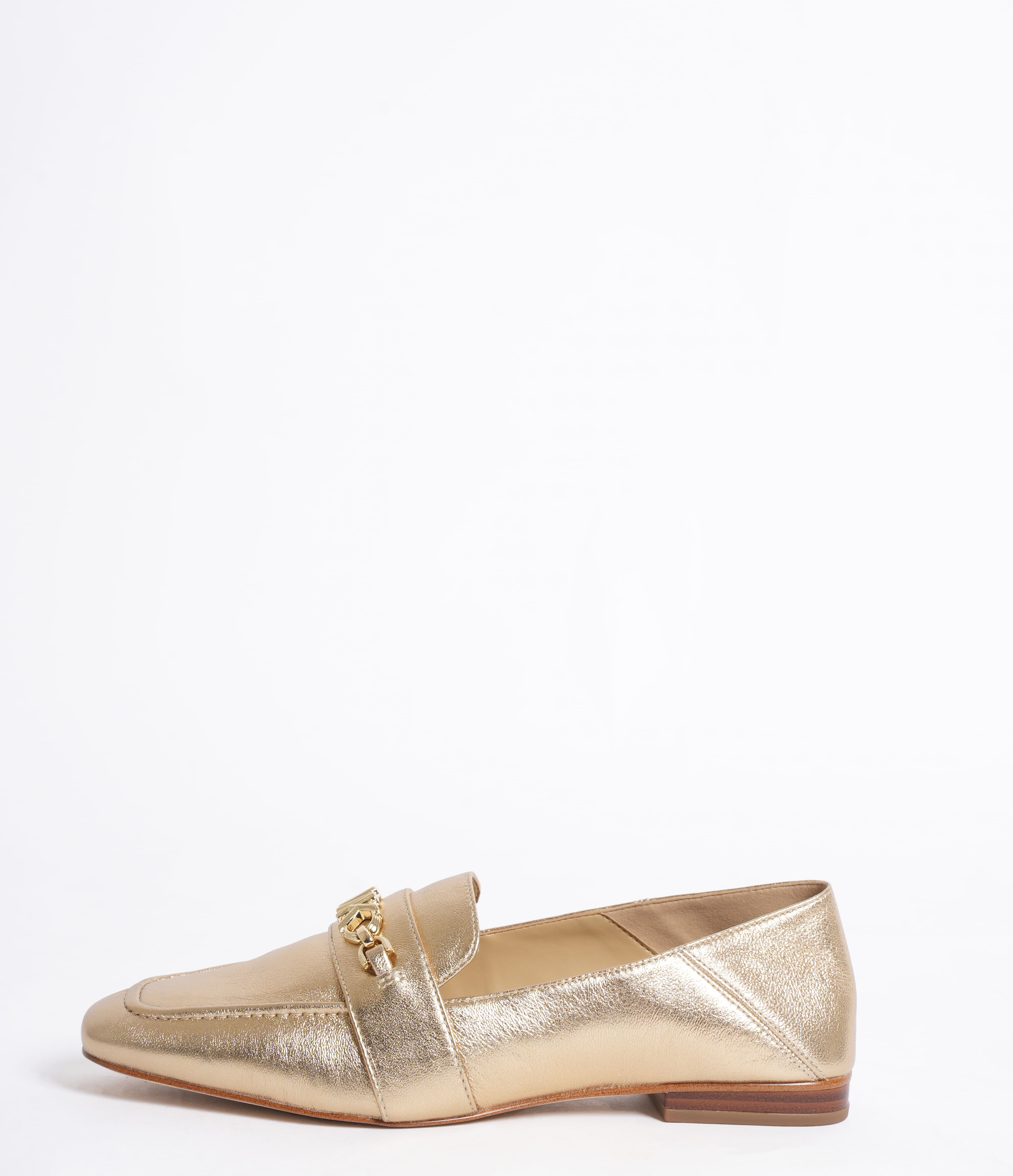 New Michael Kors Gold Loafers