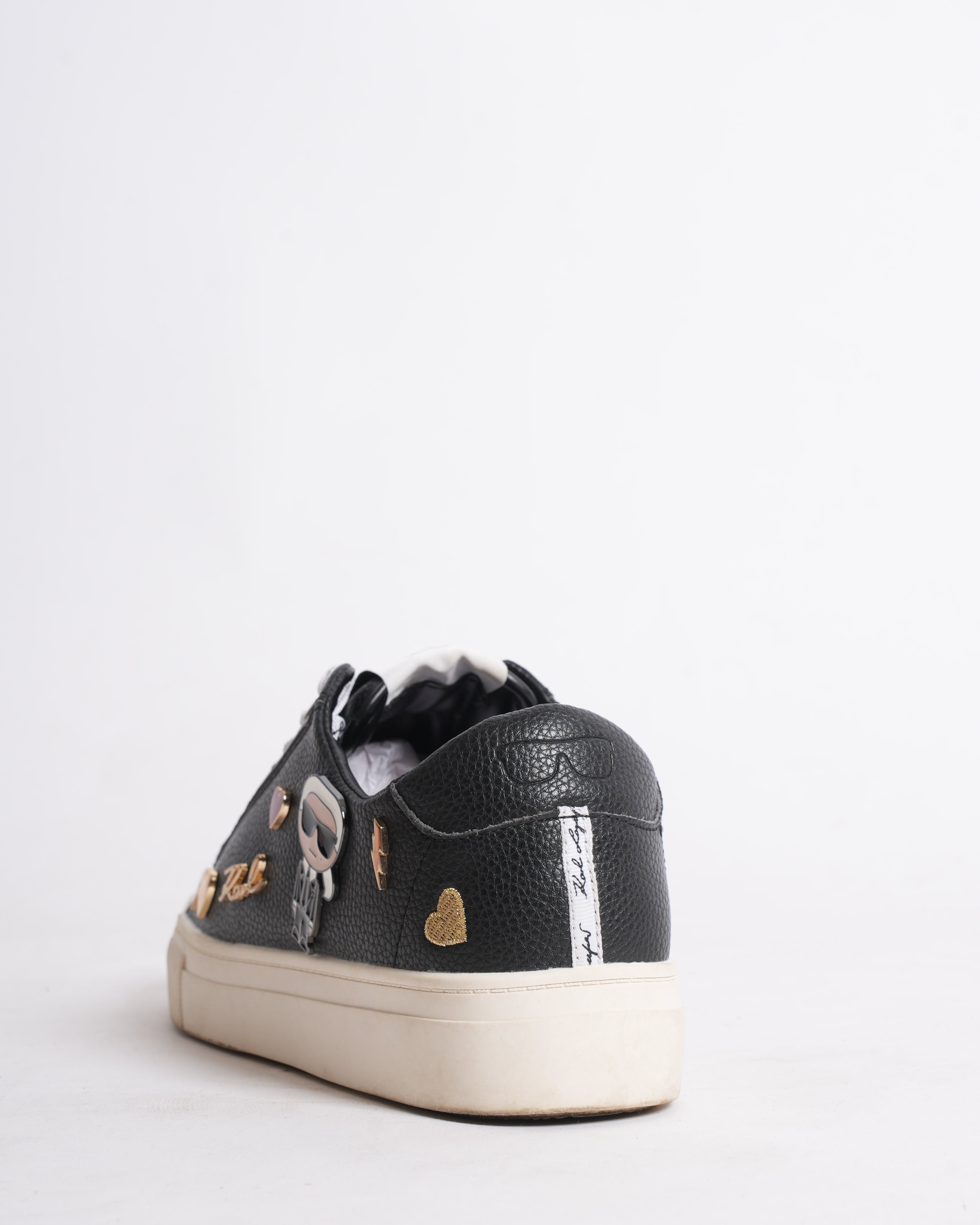 Karl Lagerfeld Women's Lace Up Sneakers WIth Charms