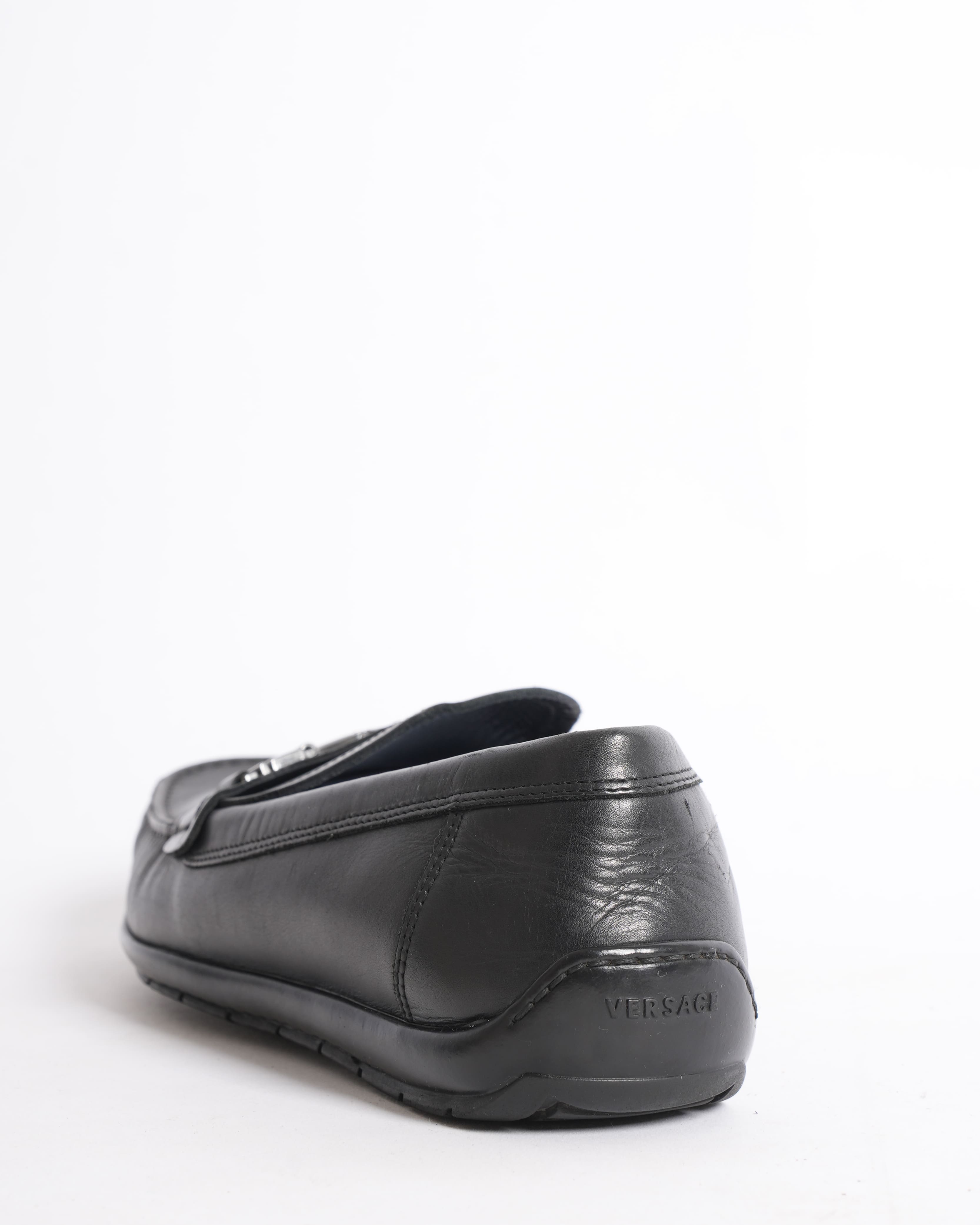 Versace Men's Loafers In Black