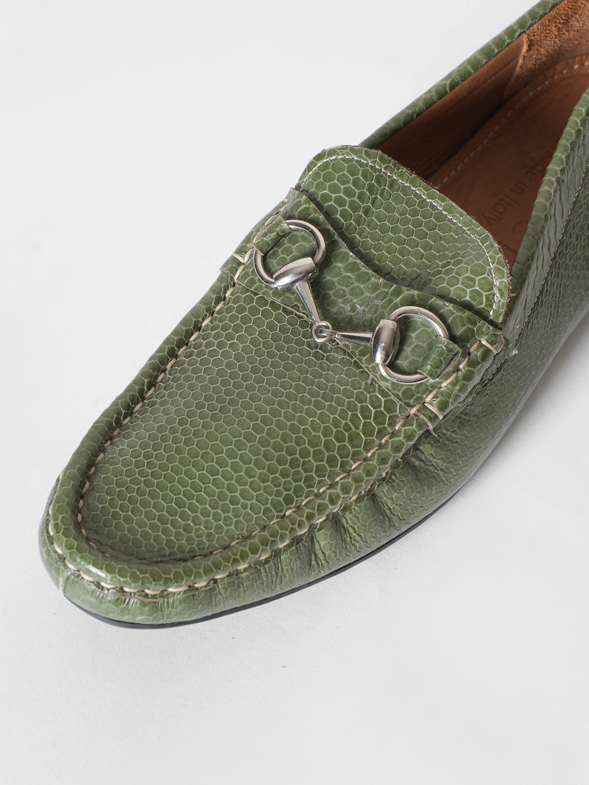 Gucci Python Loafers