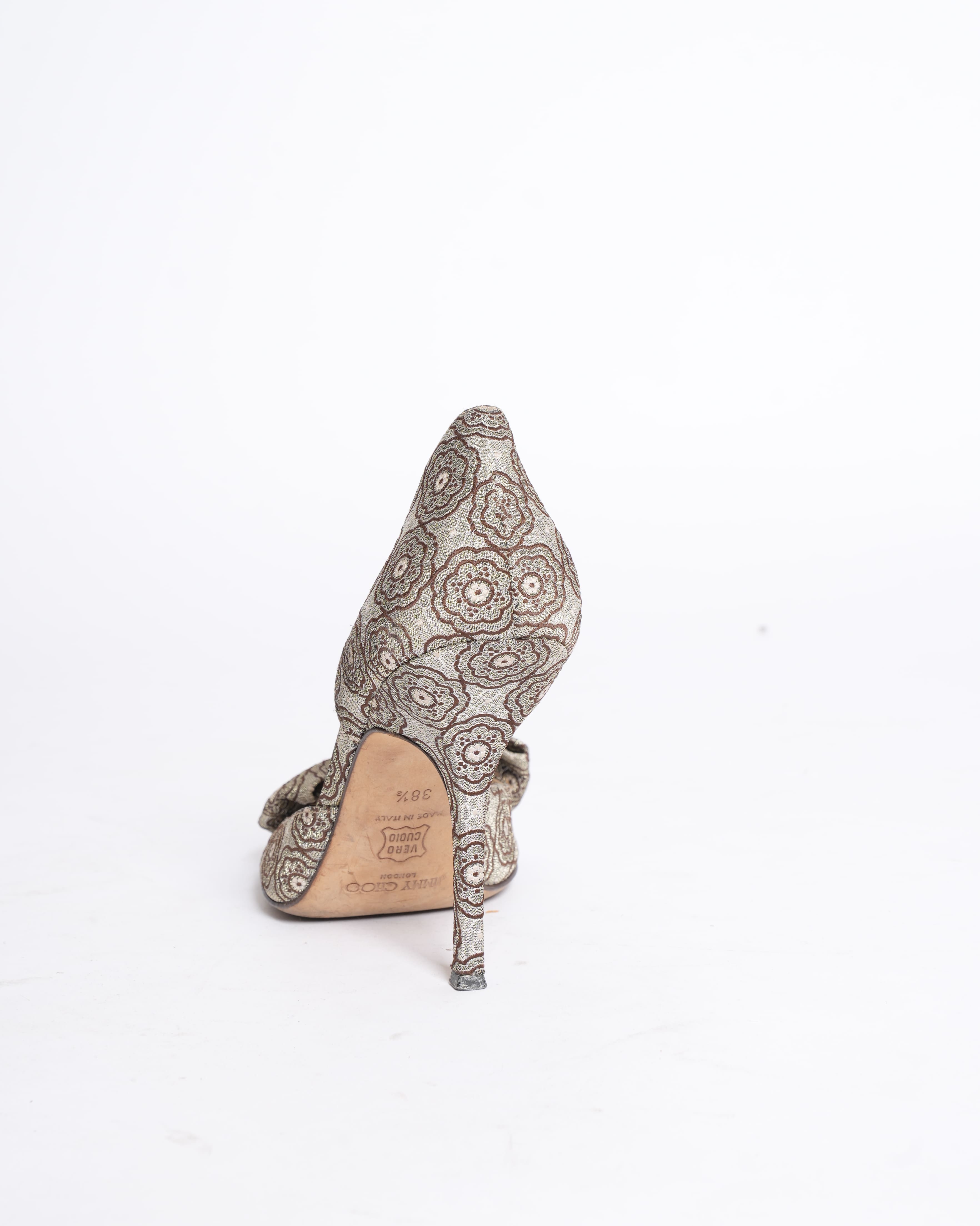 Jimmy Choo Brocade Floral Heels