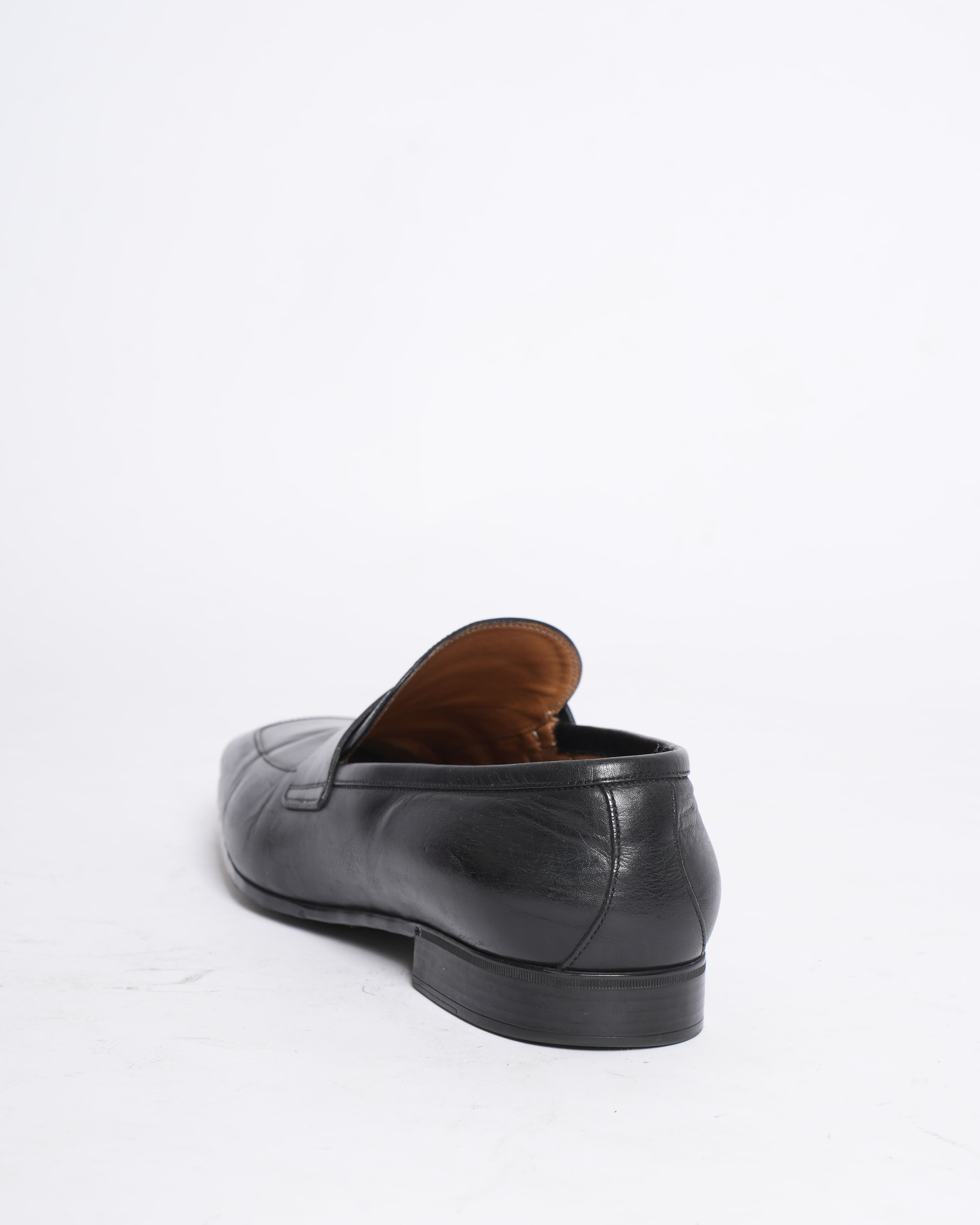 Gucci black leather loafers