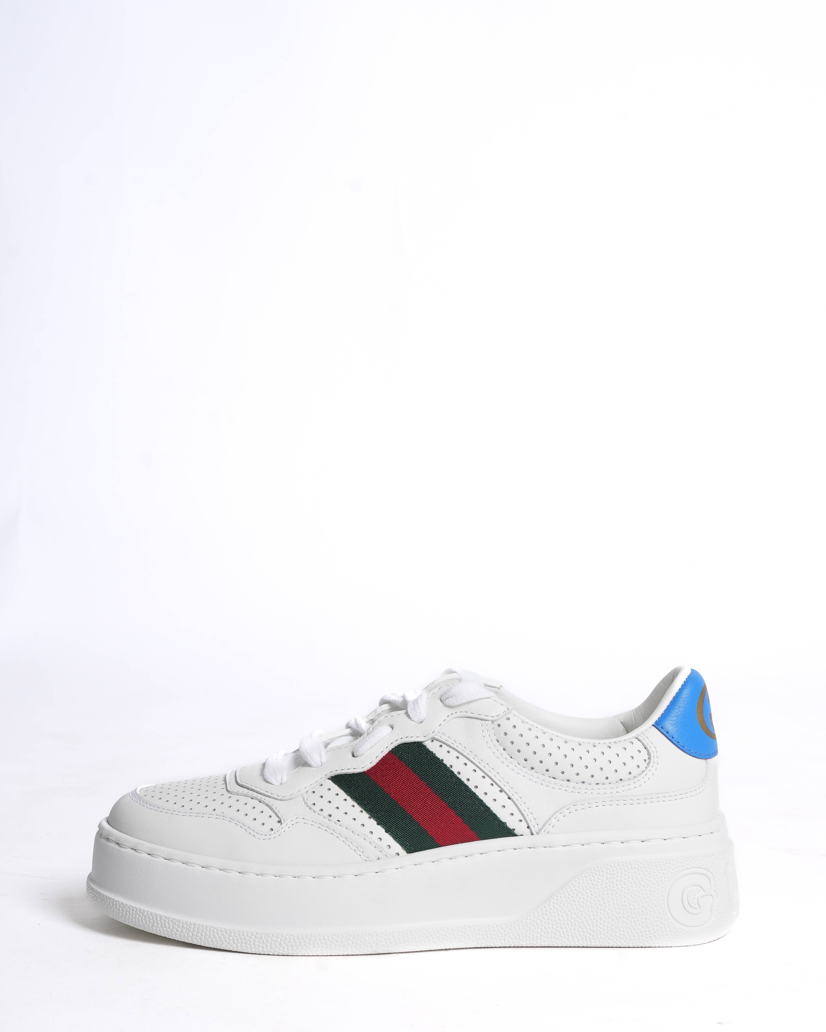 New Gucci Chunky lace-up Women White Sneaker