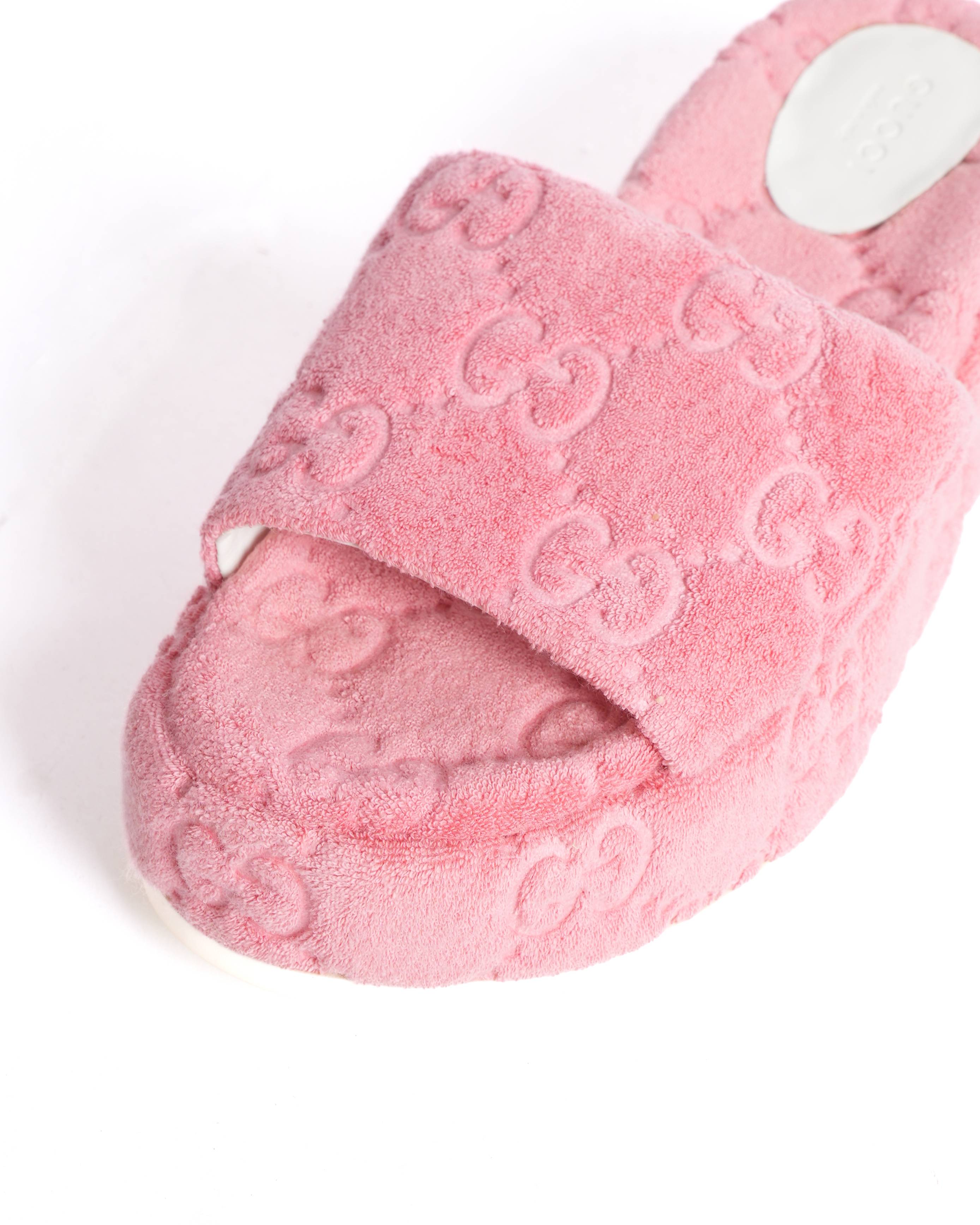 New Gucci GG Sponge Slide Platforms