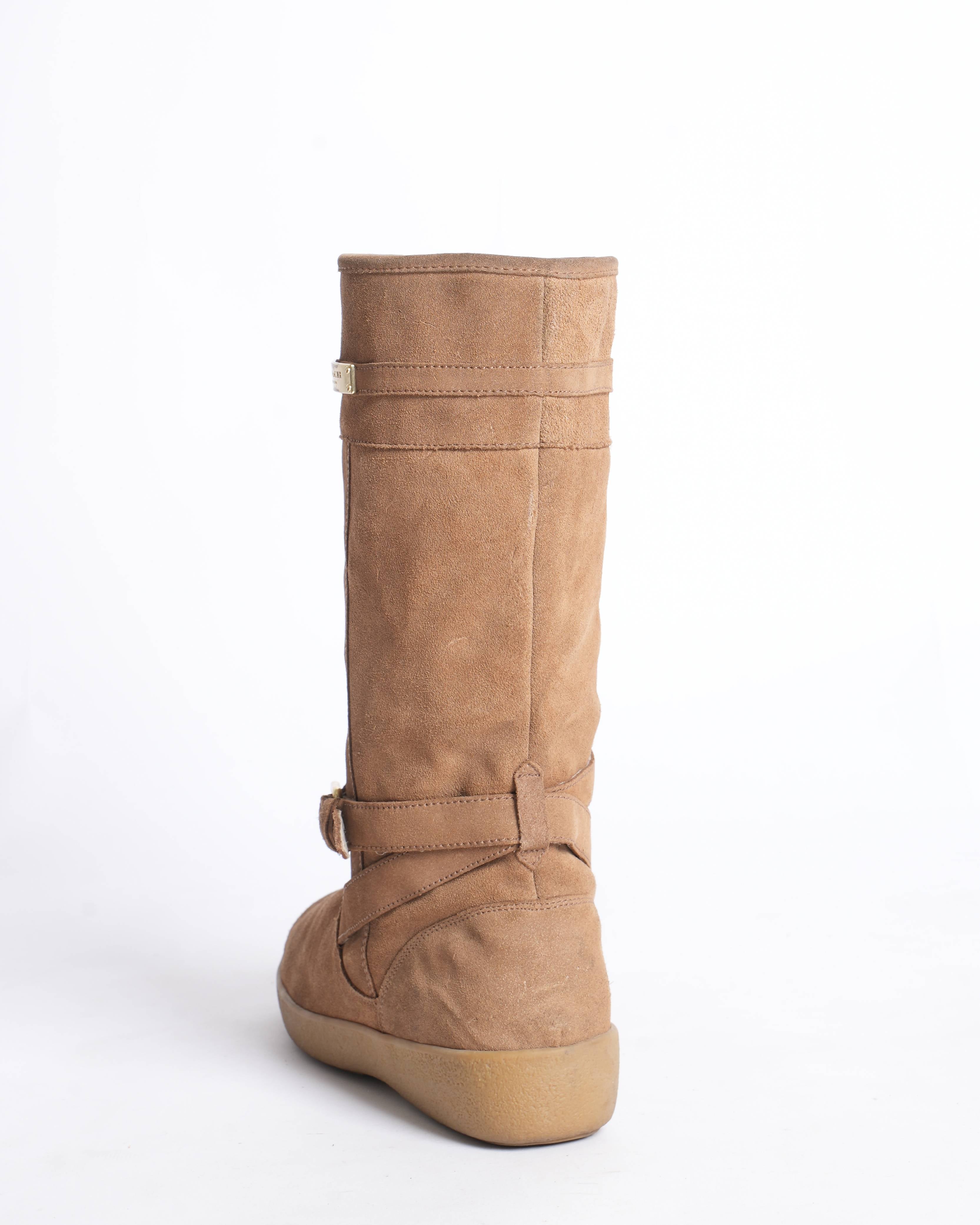 Coach Boots in Tan suede