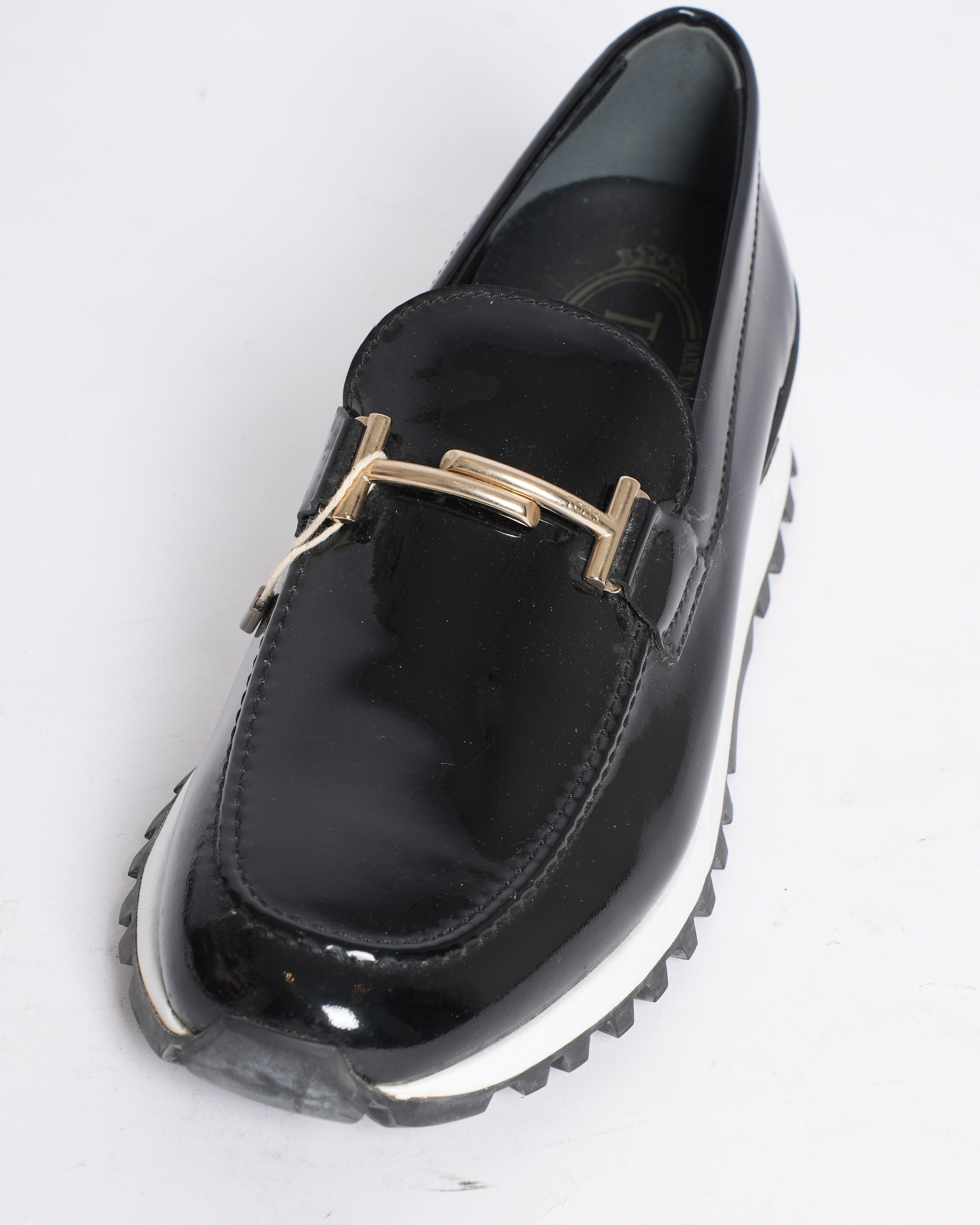 Tod's Men's Patent Leather Double T Loafers