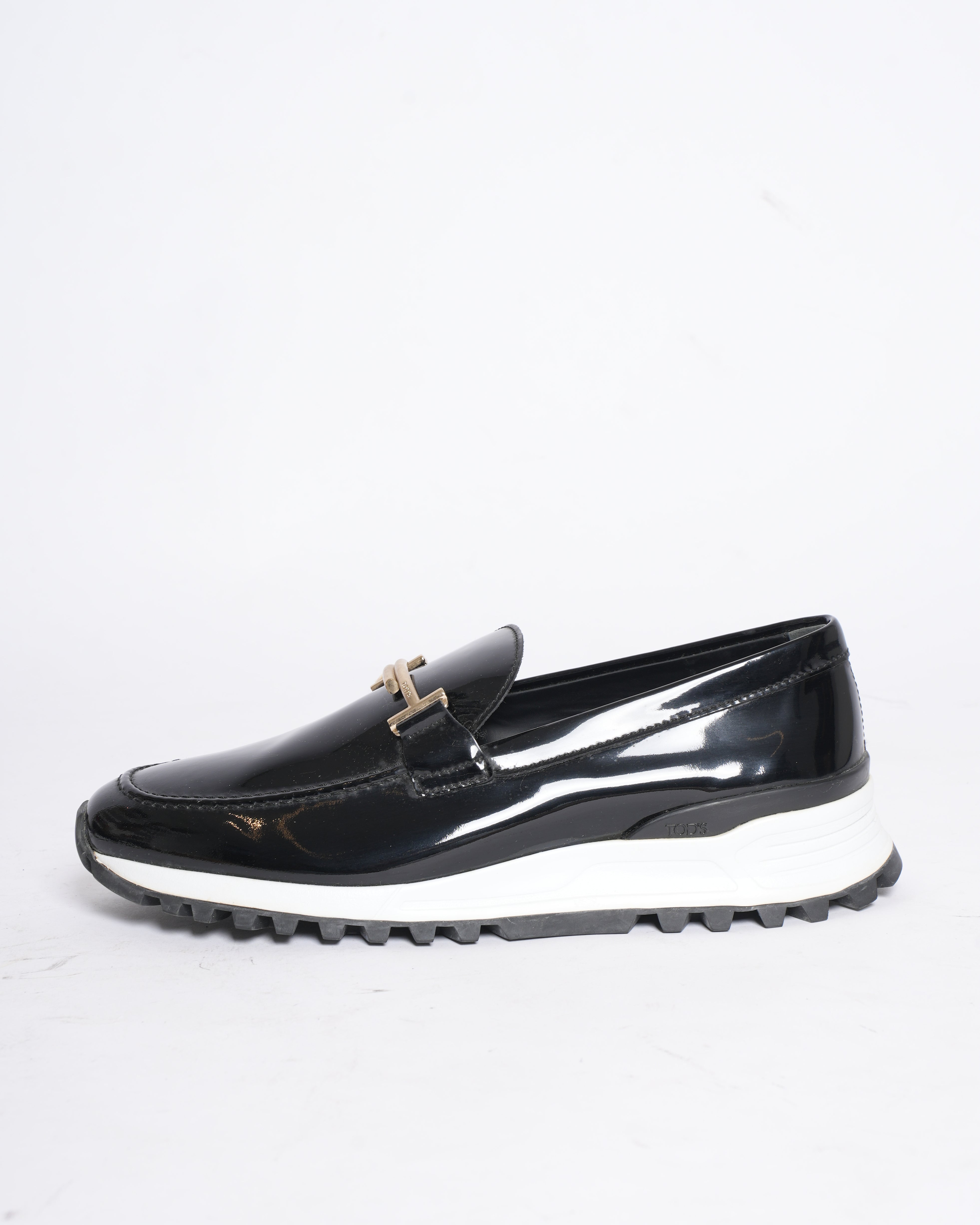 Tod's Men's Patent Leather Double T Loafers
