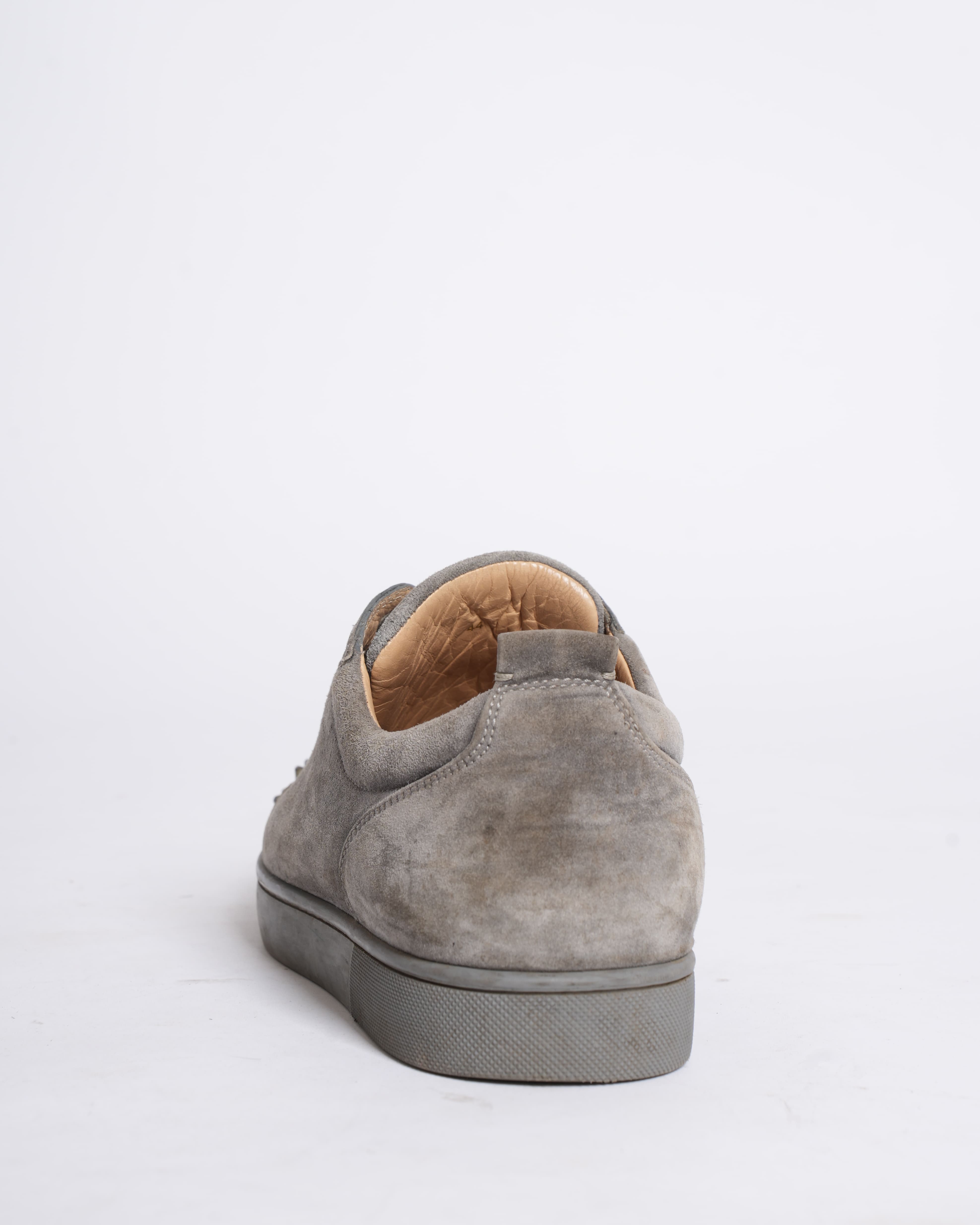 Christian Louboutin Spike Detail Sneakers for Men in Grey