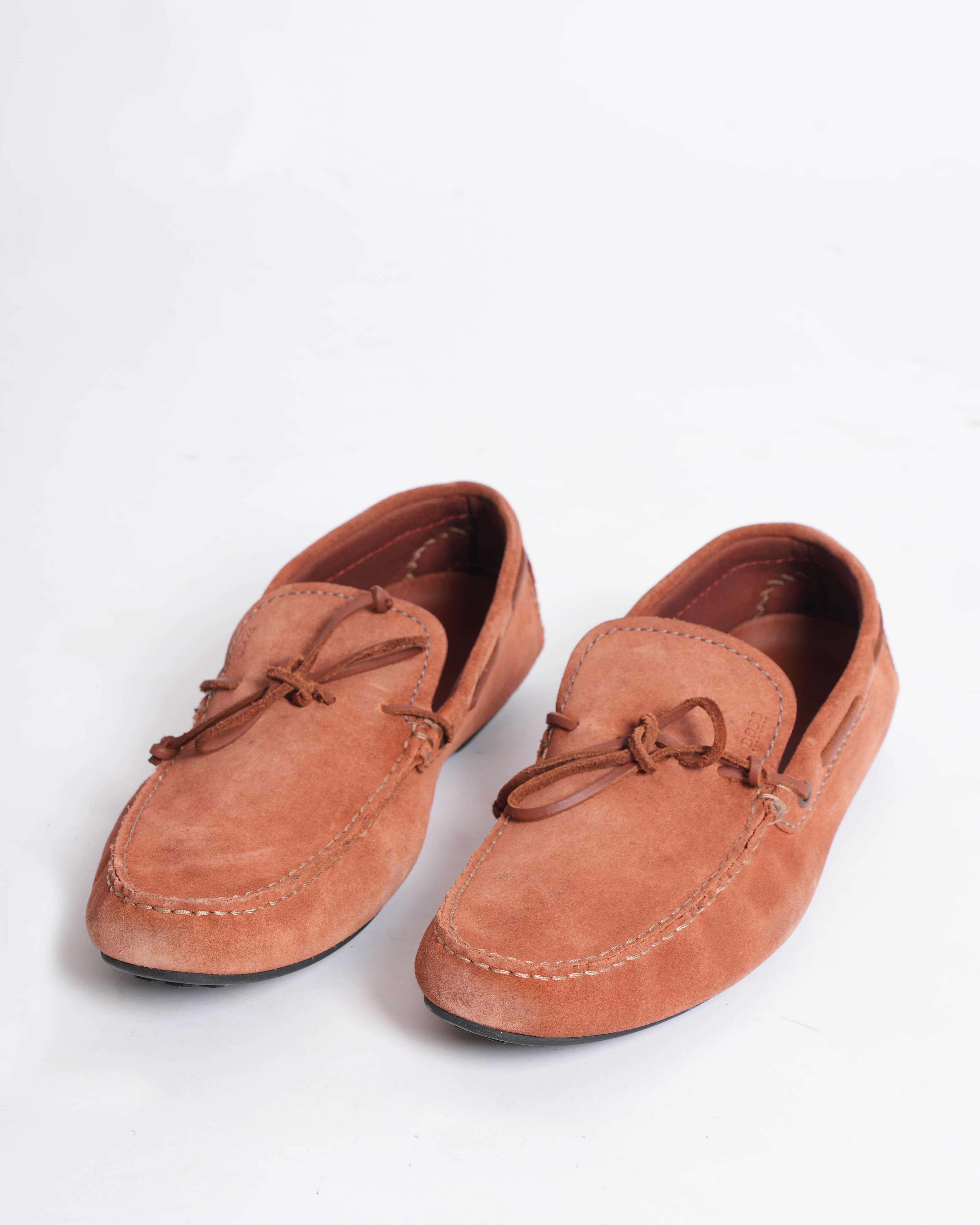Hugo Boss Driving Loafers in Brown