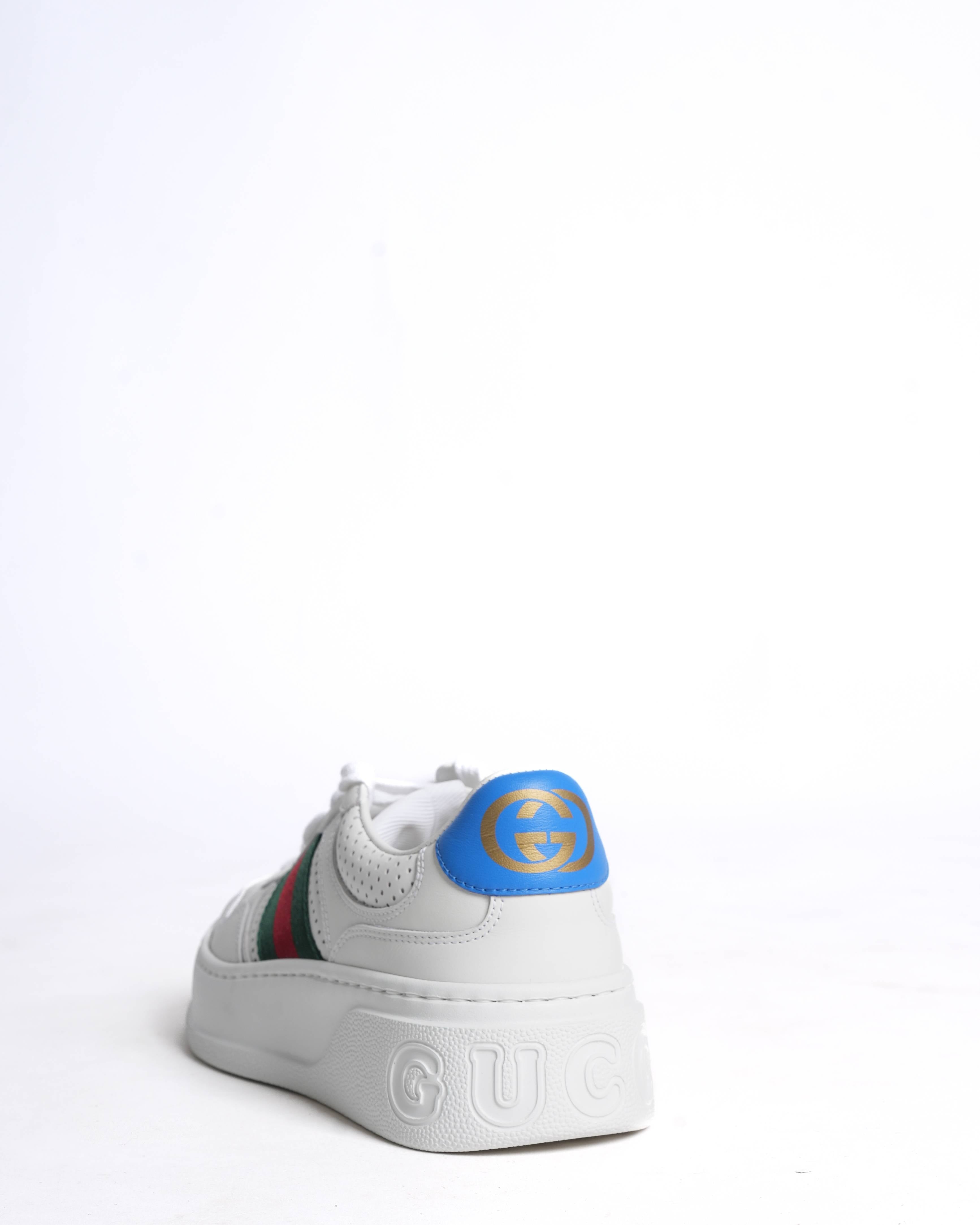 New Gucci Chunky lace-up Women White Sneaker