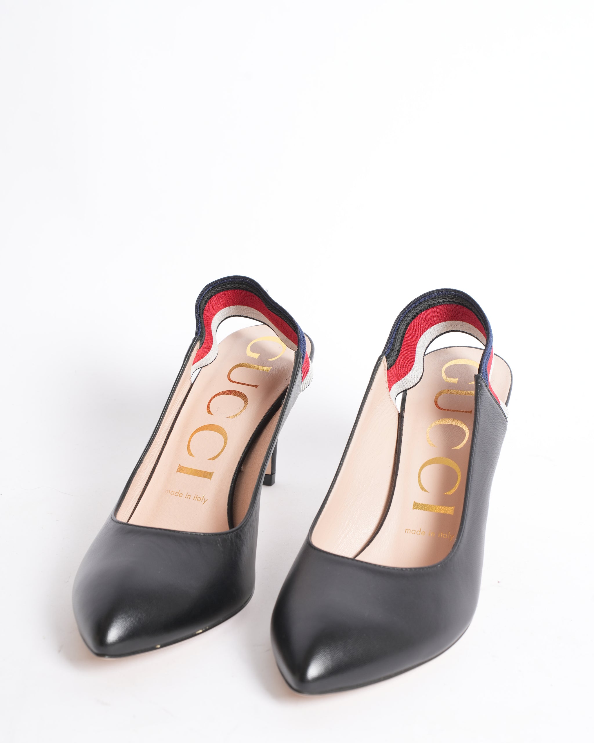 Gucci Pointy Toe Heels In Black