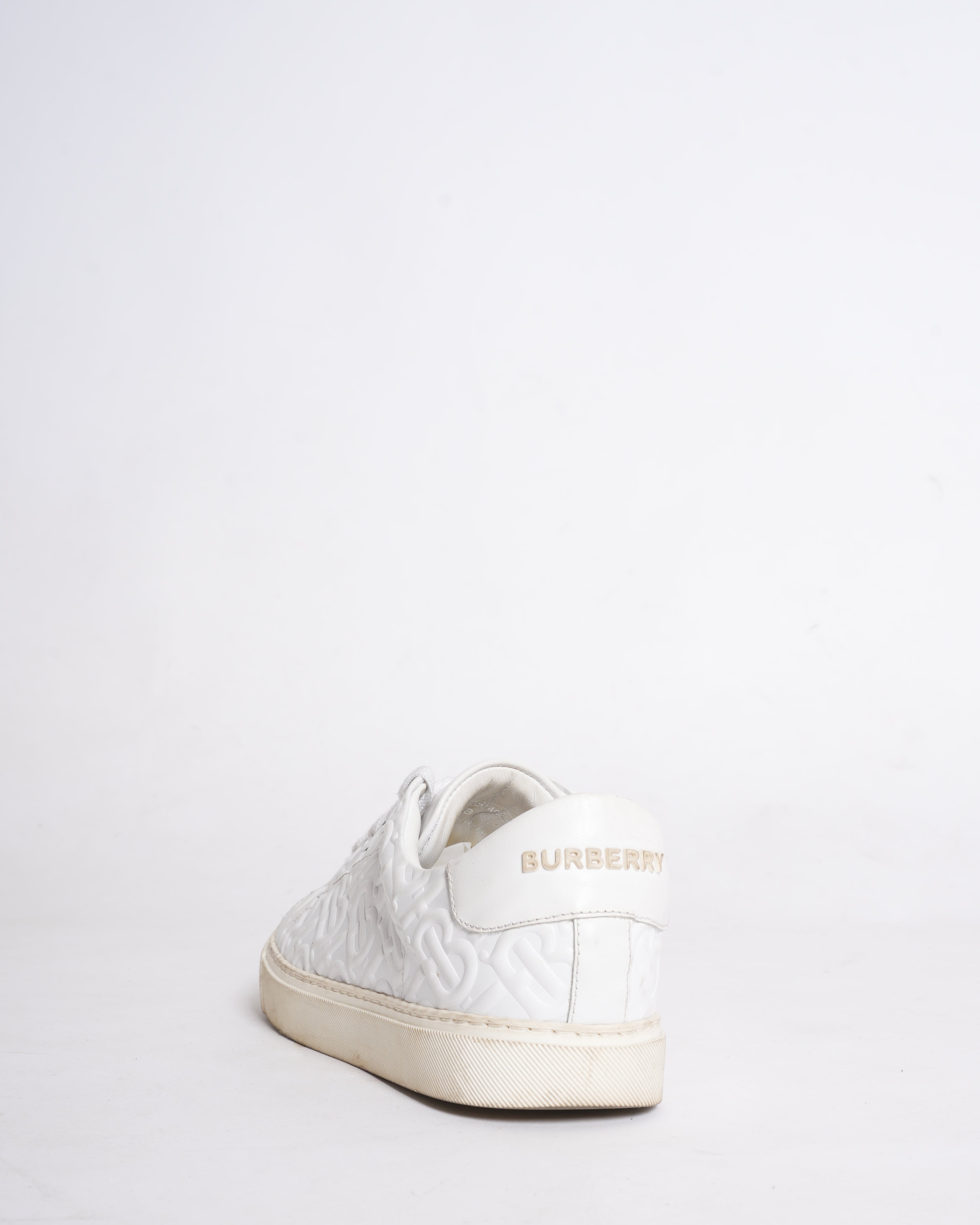 Burberry White Albridge Sneakers for Men