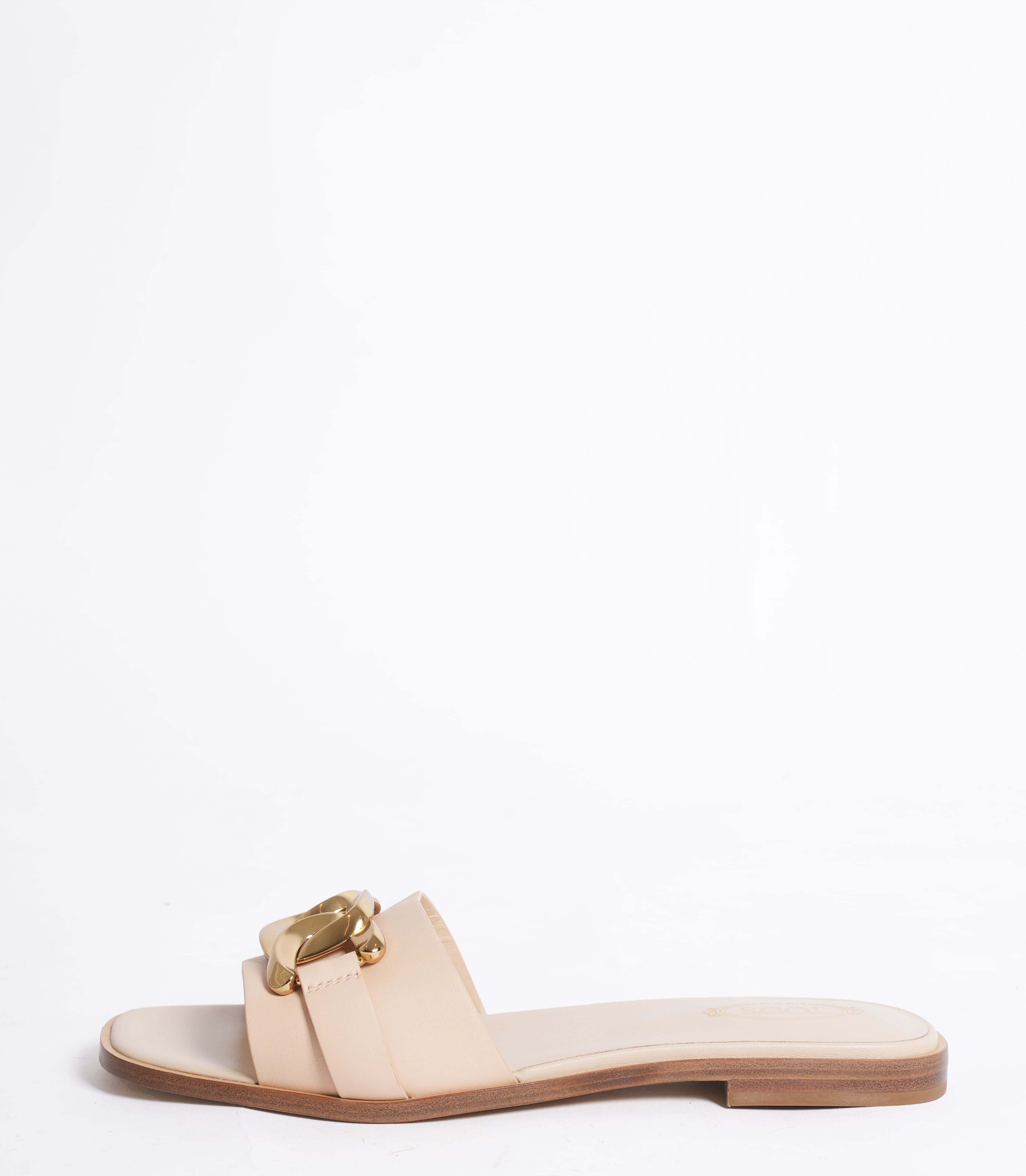 New Tod's Leather mules in off-white