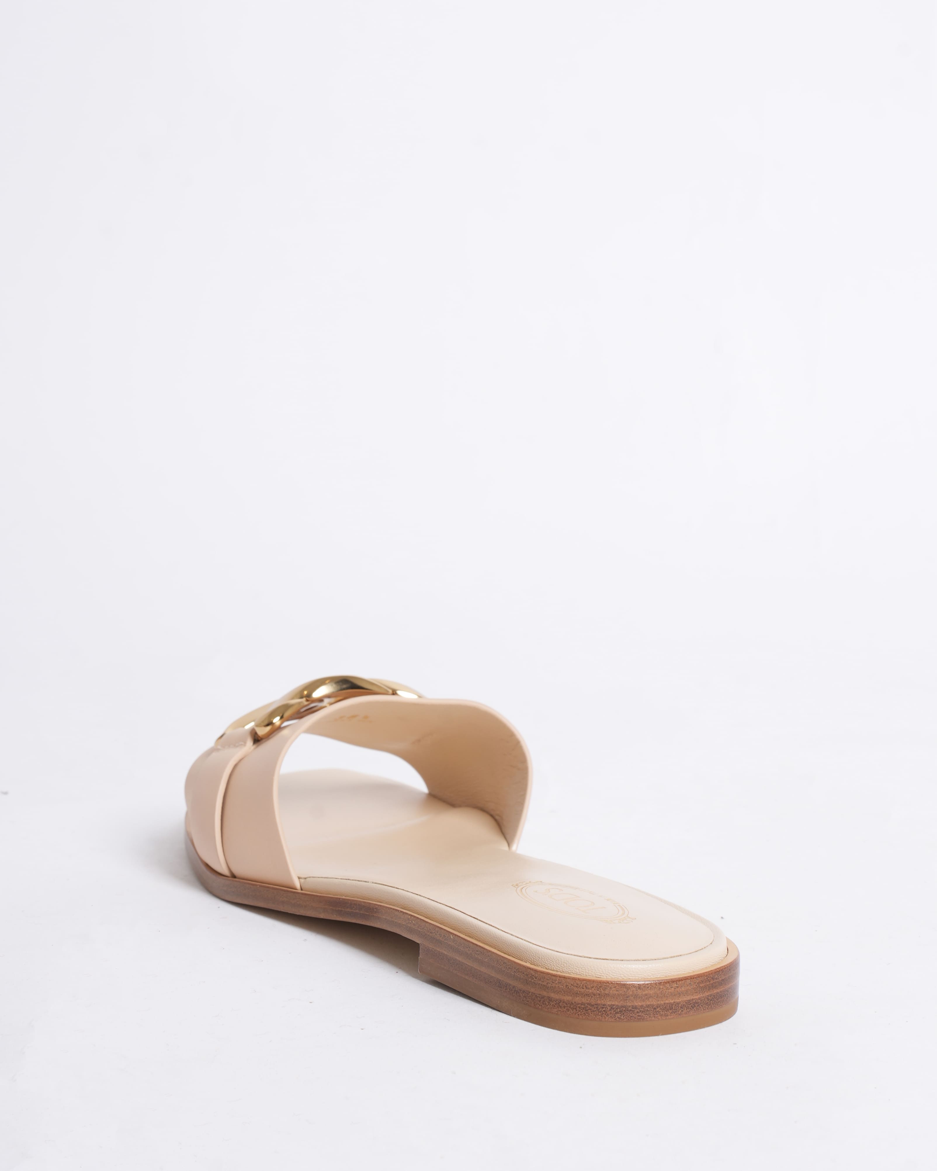 New Tod's Leather mules in off-white