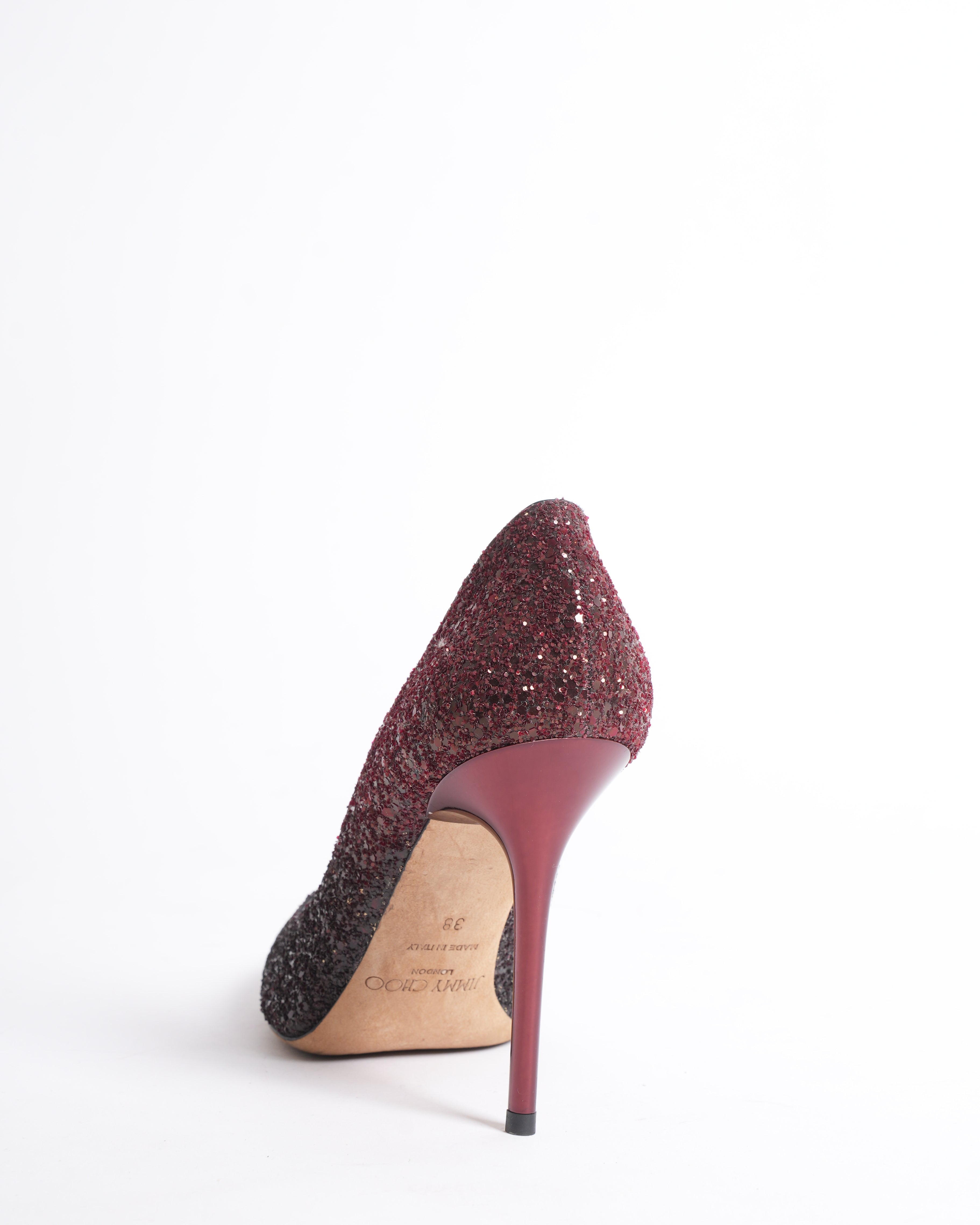 Jimmy choo crystal glitter ombre heels