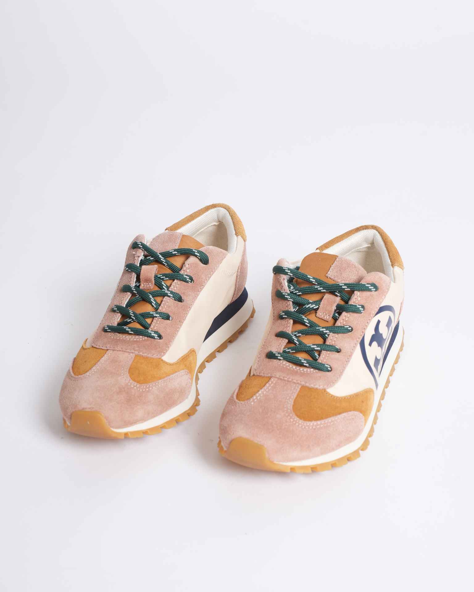 New Tory Burch Runner Logo Sneakers In Suede