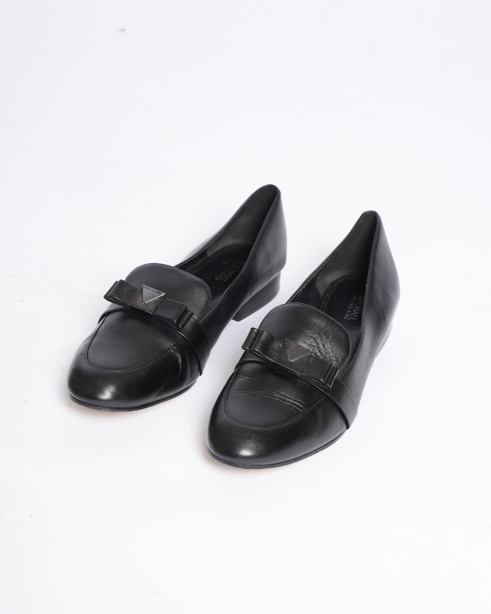 Michael Kors Women's Black Leather Loafers Timeless Comfort My