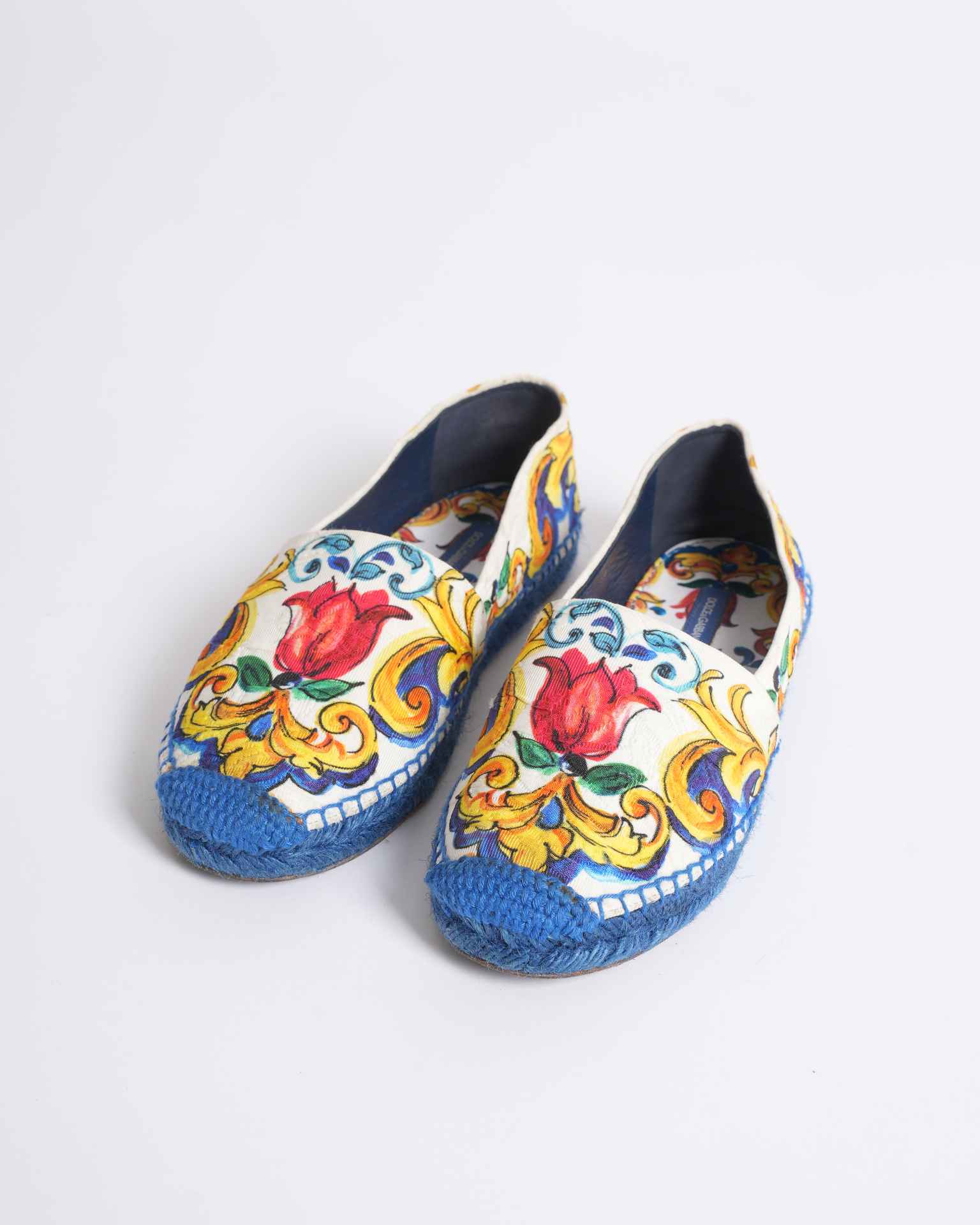 Dolce & Gabbana Multicolor Floral Print Espadrilles