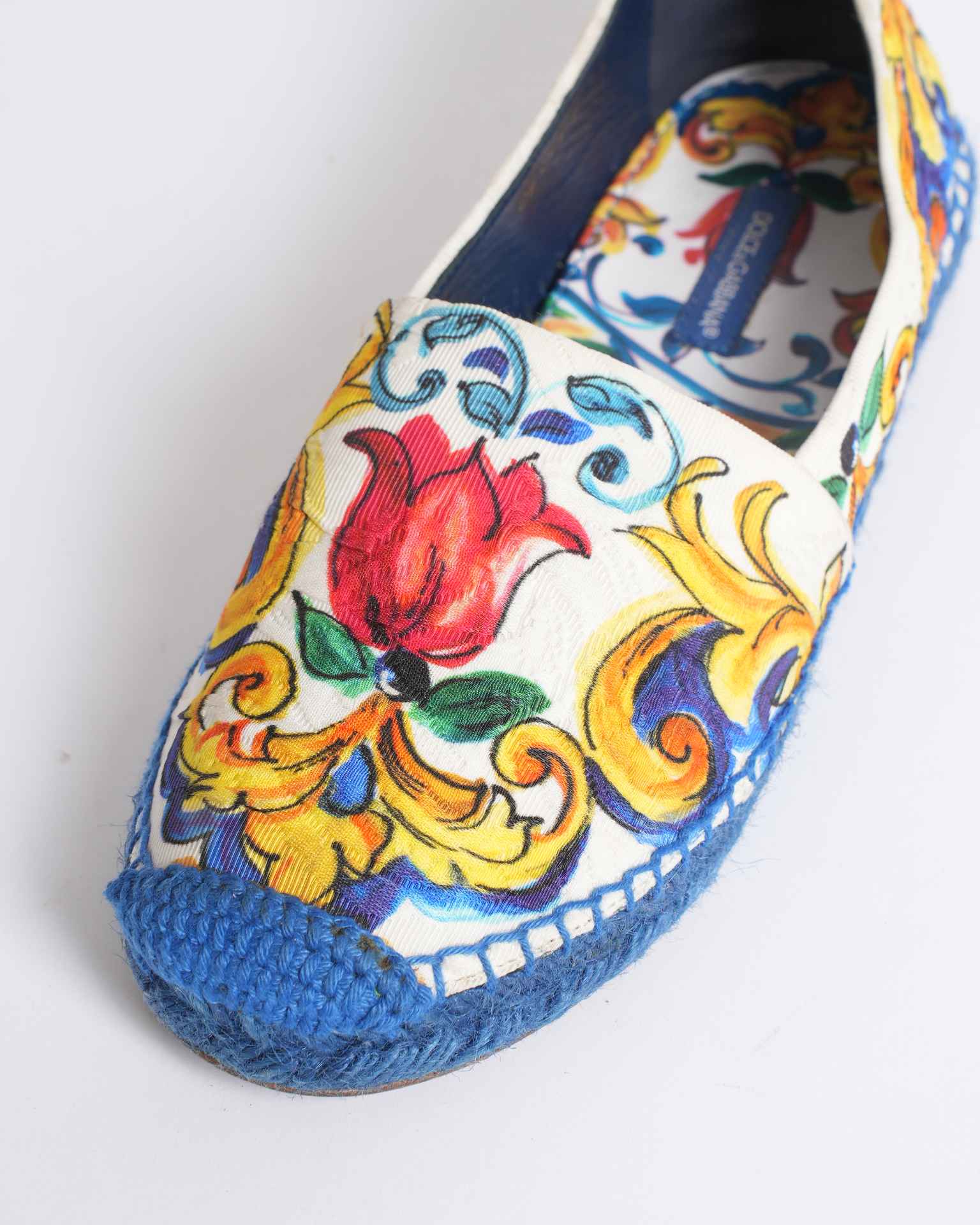 Dolce & Gabbana Multicolor Floral Print Espadrilles