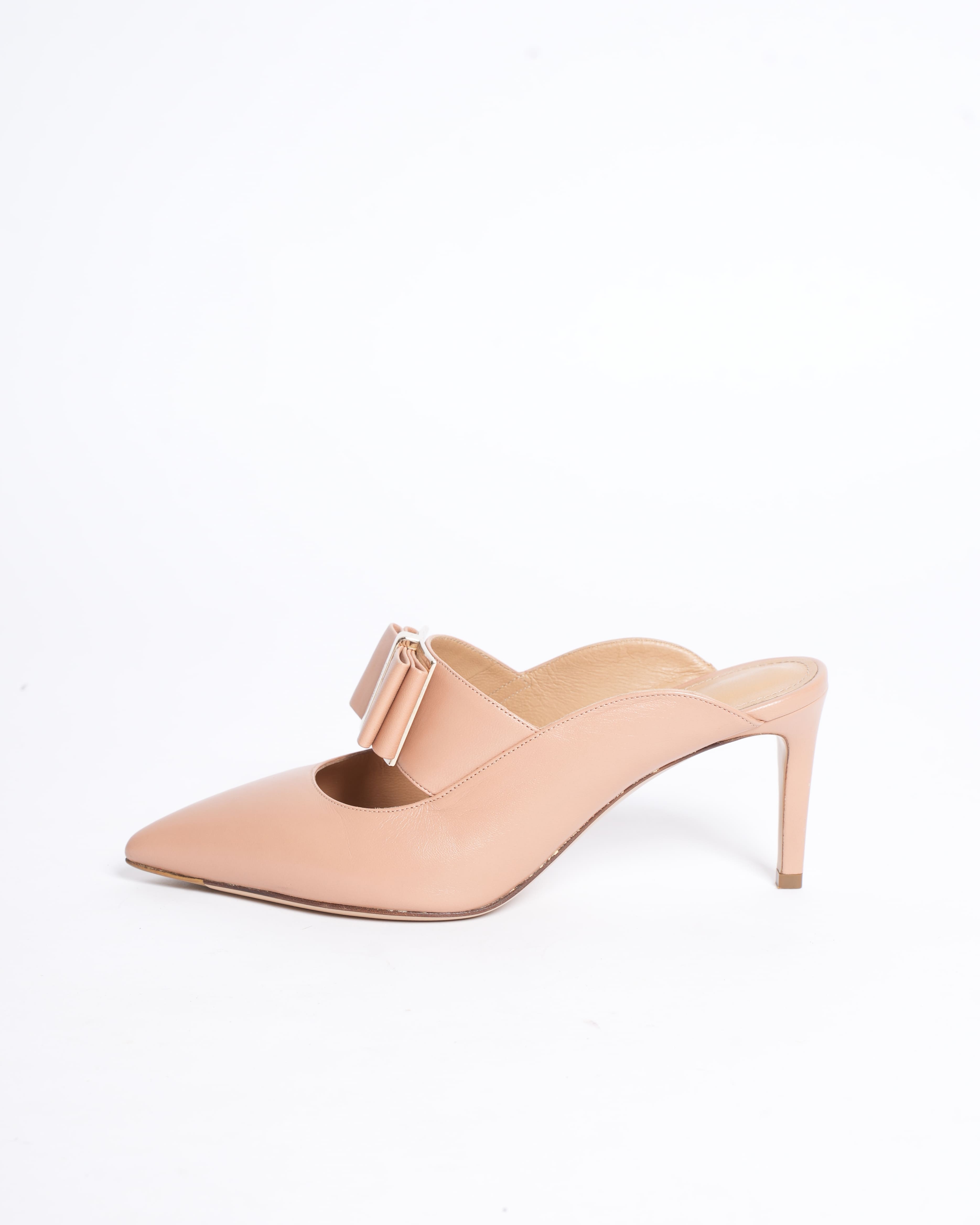 Salvatore Ferragamo Zelda Blush Mules