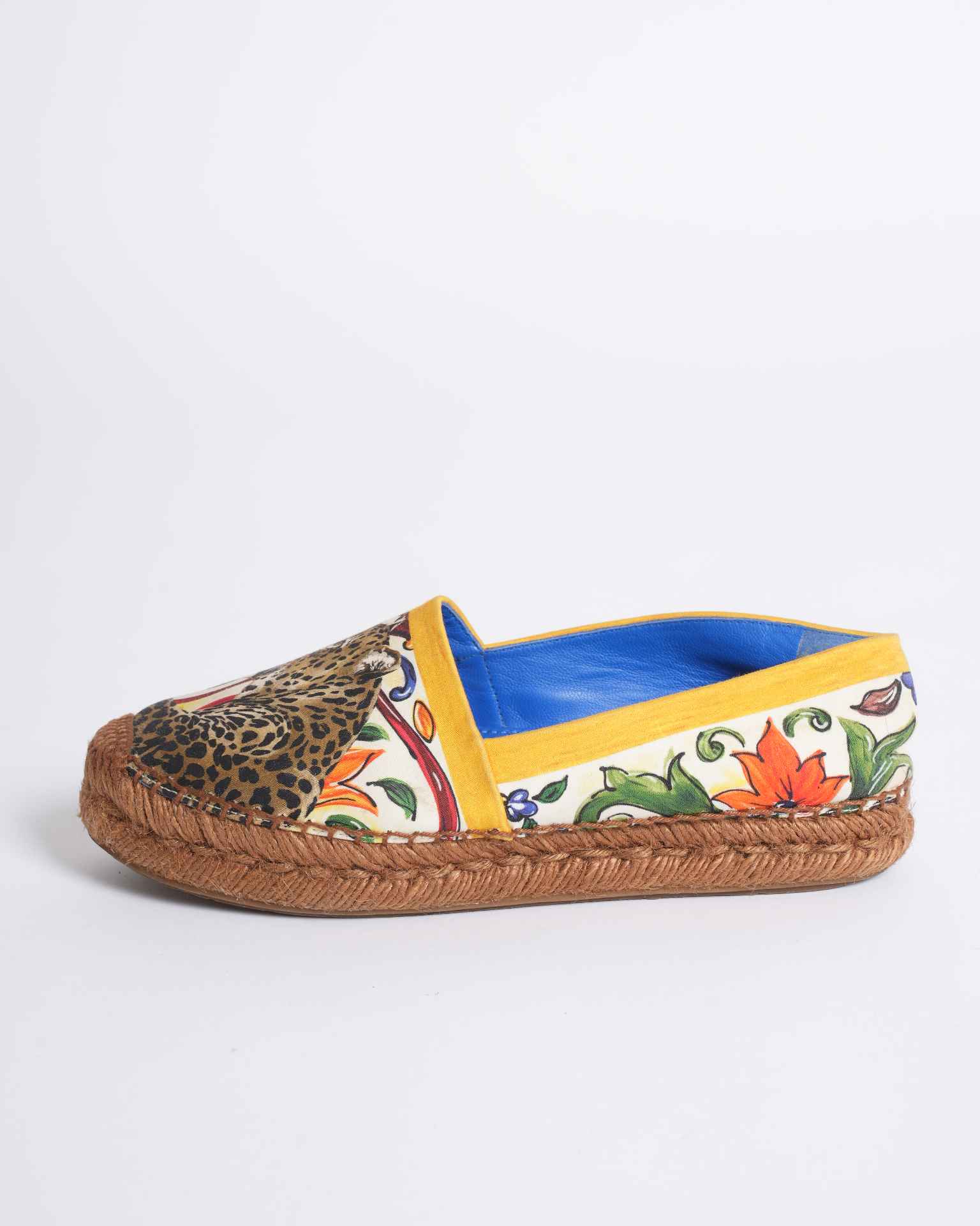 Dolce & Gabbana Leopard Floral Espadrilles